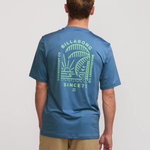 Last Night Loose Fit Short Sleeve Surf Tee - Bay Blue