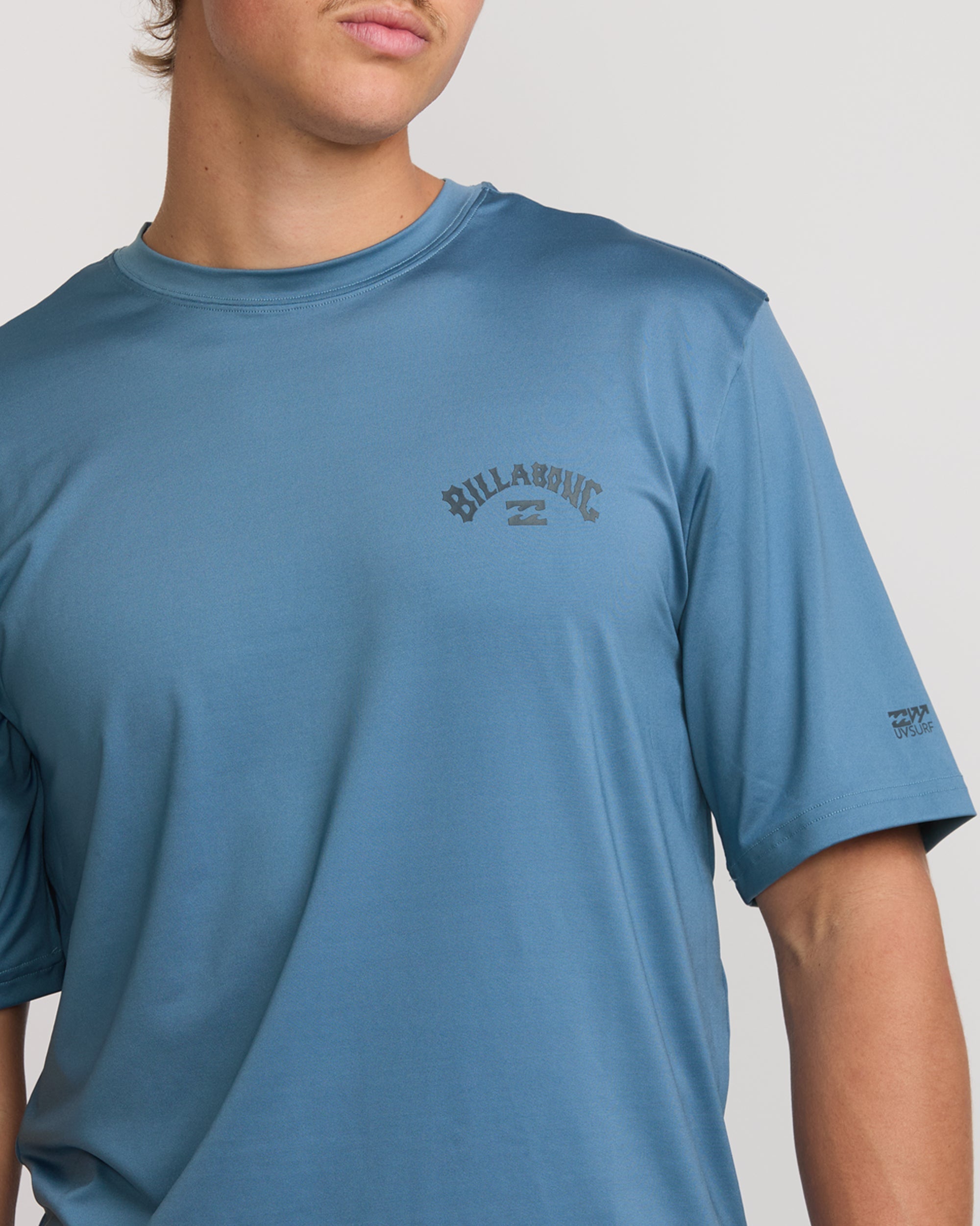 Arch Loose Fit Short Sleeve Surf Tee - Bay Blue - Image 4