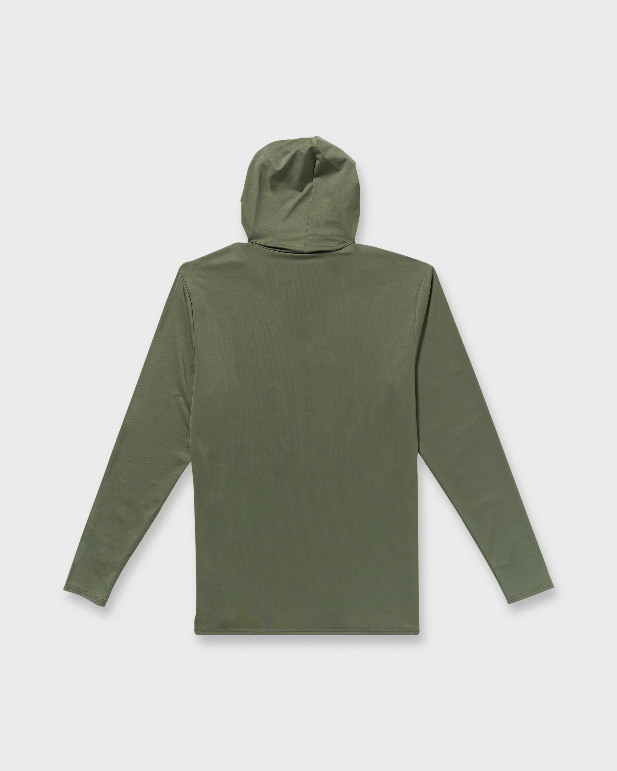 Arch Mesh Long Sleeve Hooded Surf Tee - Dark Military - Image 7