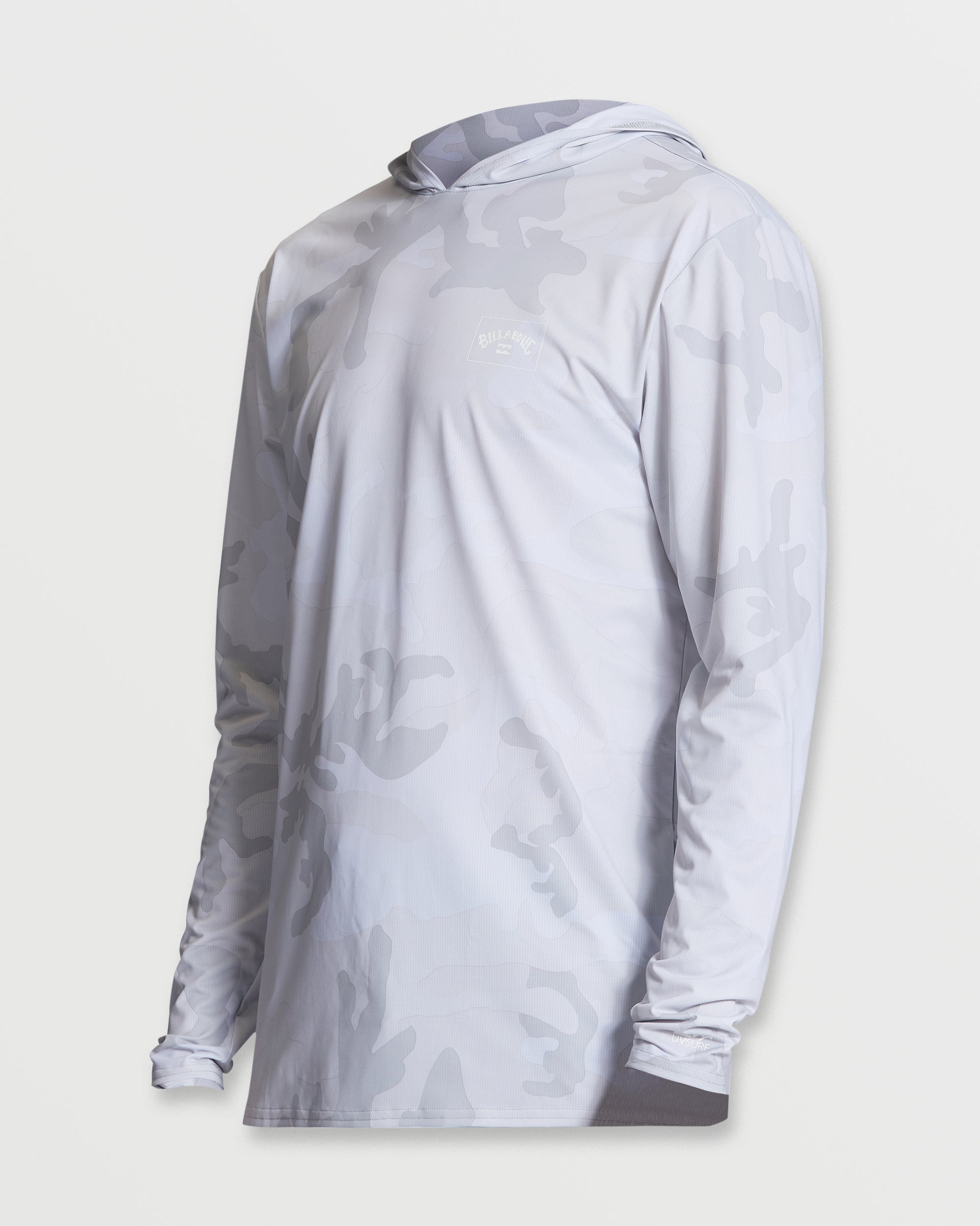 Arch Mesh Long Sleeve Hooded Surf Tee - White Camo - Image 3