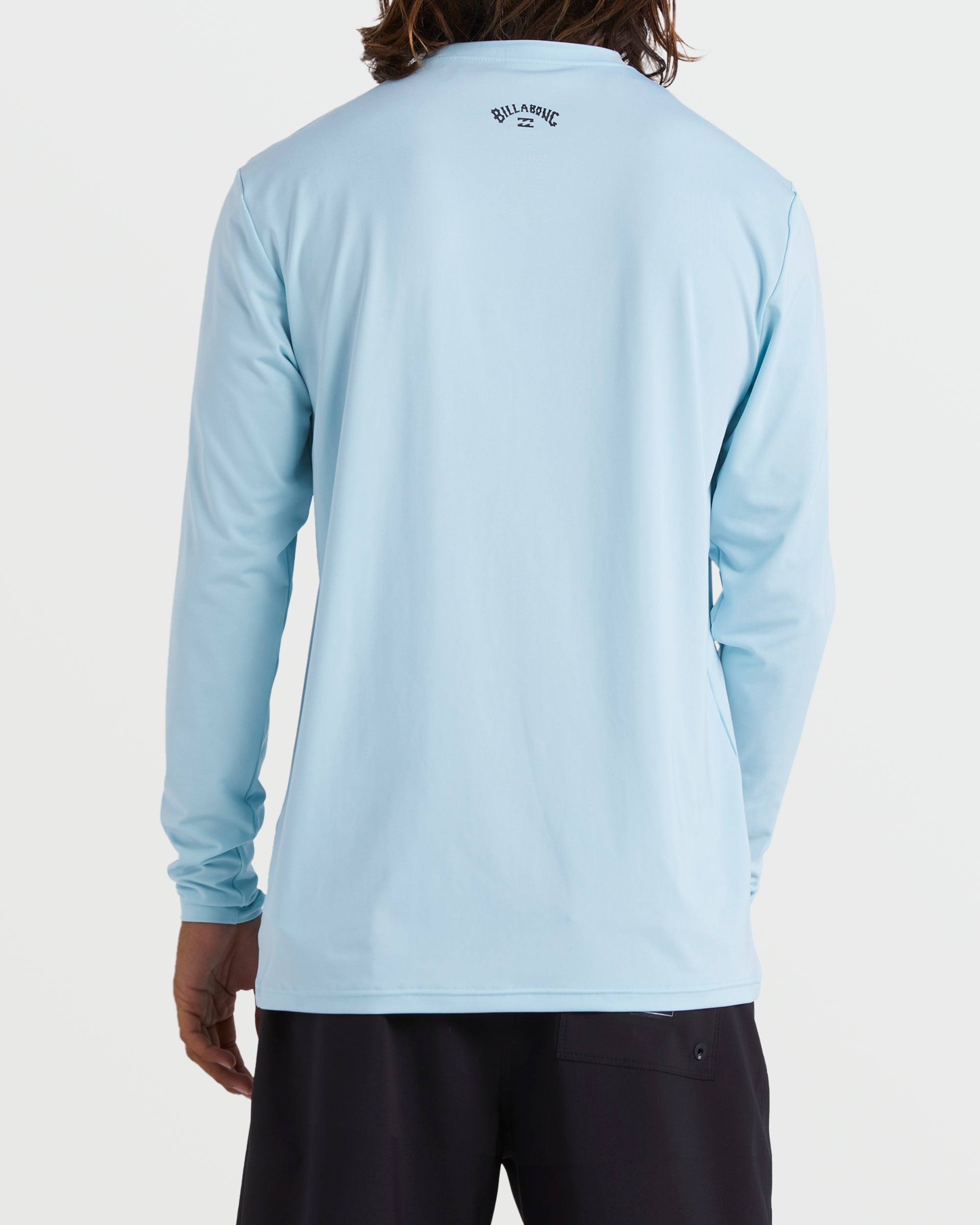 All Day Wave Loose Fit Long Sleeve Surf Tee - Coastal Blue - Image 2