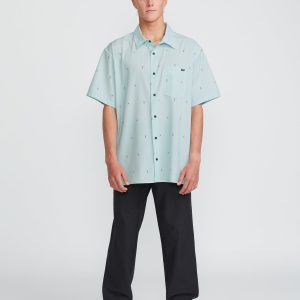 Surftrek Transit Short Sleeve Shirt - Dusty Blue