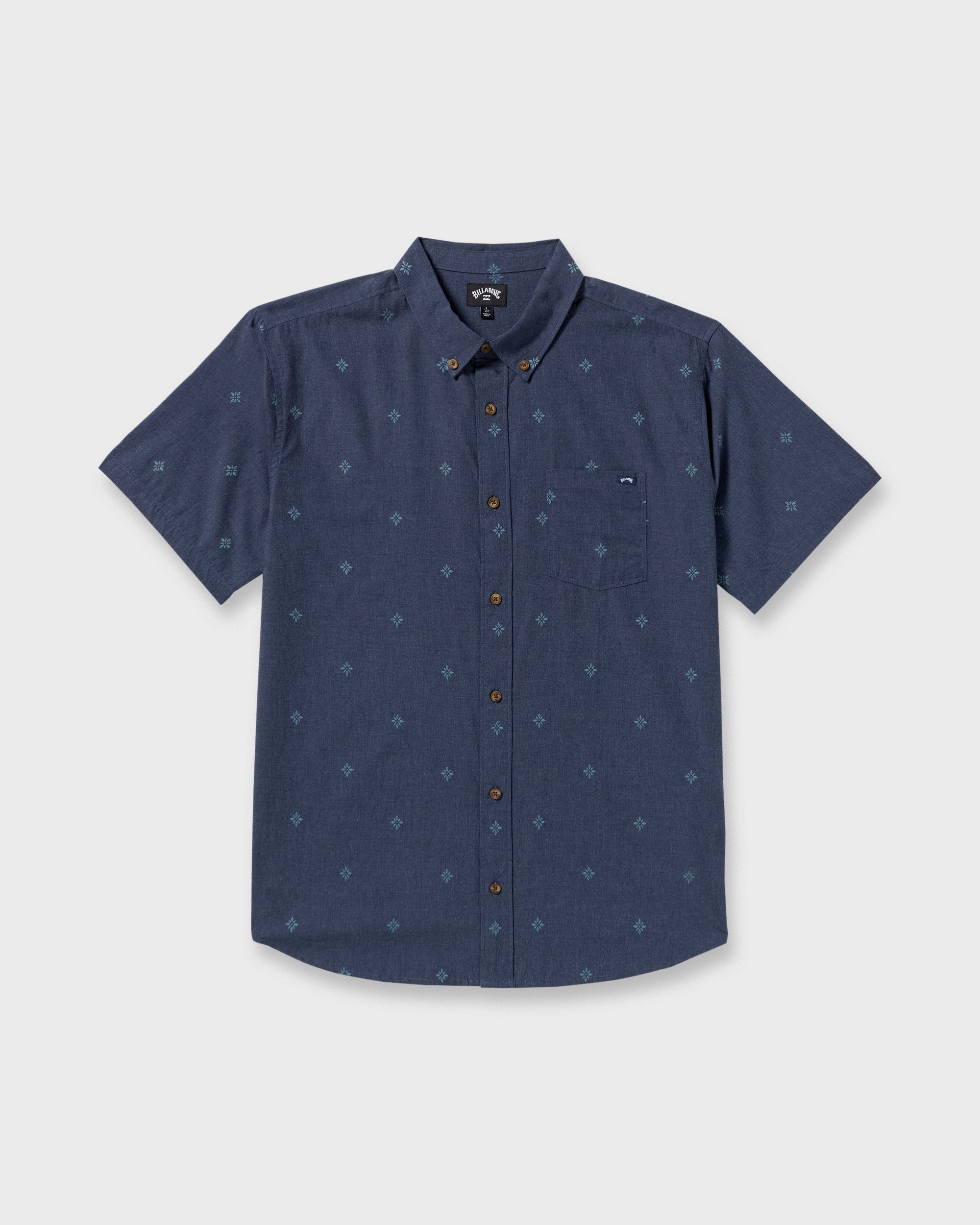 All Day Jacquard Short Sleeve Shirt - Midnight - Image 6