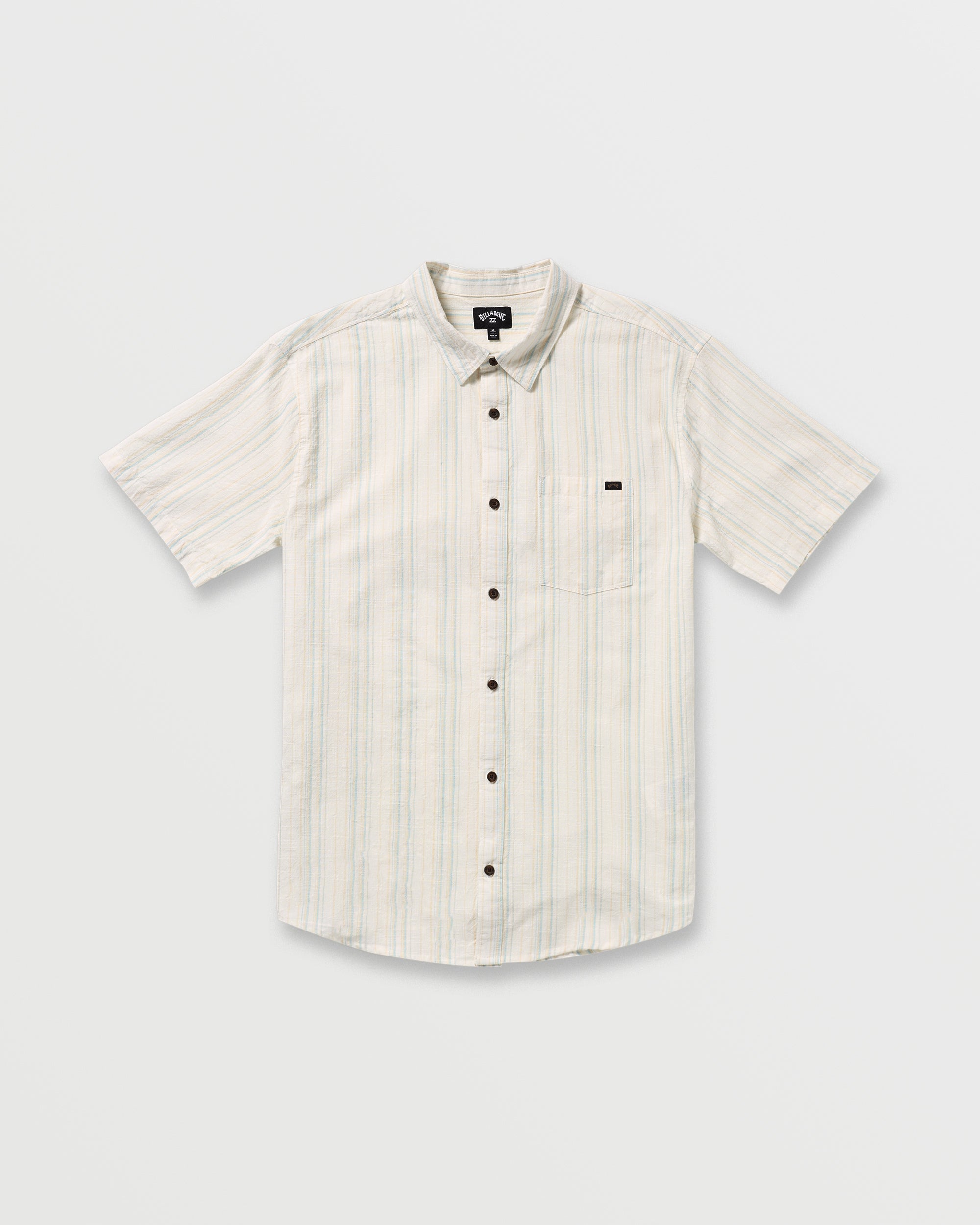 All Day Stripe Short Sleeve Shirt - Off White - Image 3