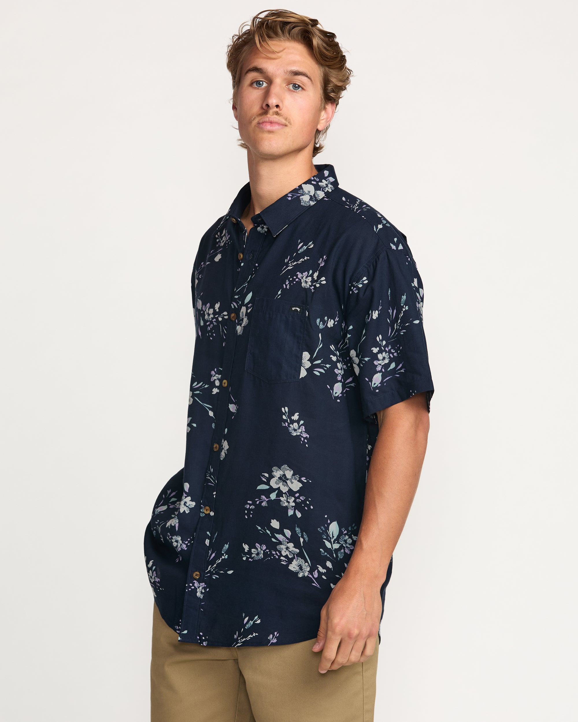 Sundays Short Sleeve Shirt - Dark Navy - Image 4