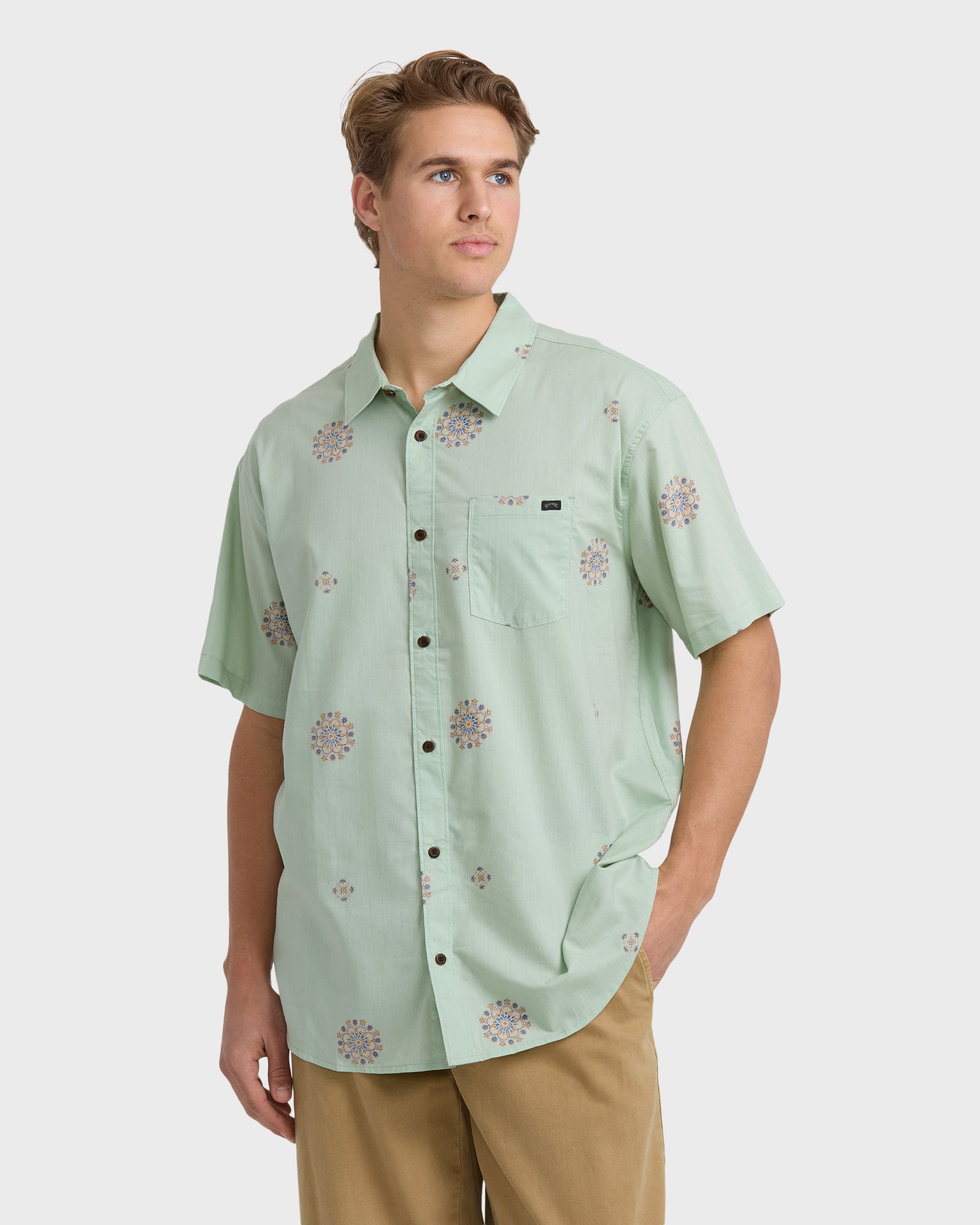 Sundays Mini Short Sleeve Shirt - Seafoam