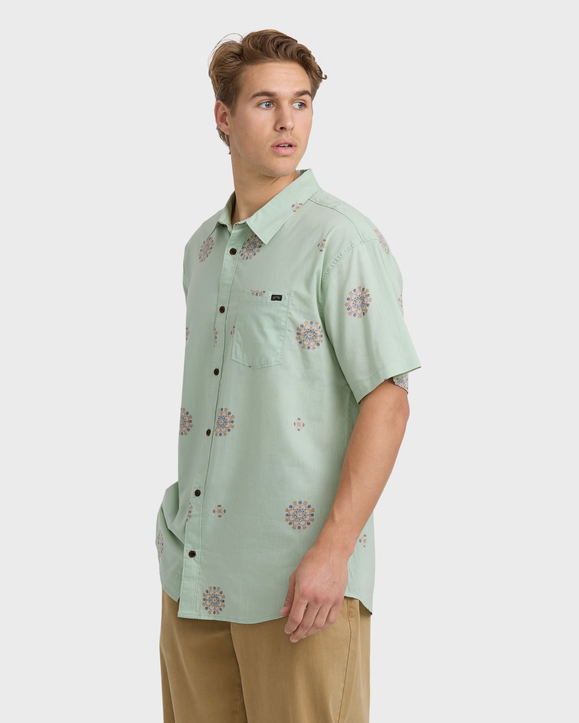 Sundays Mini Short Sleeve Shirt - Seafoam - Image 4