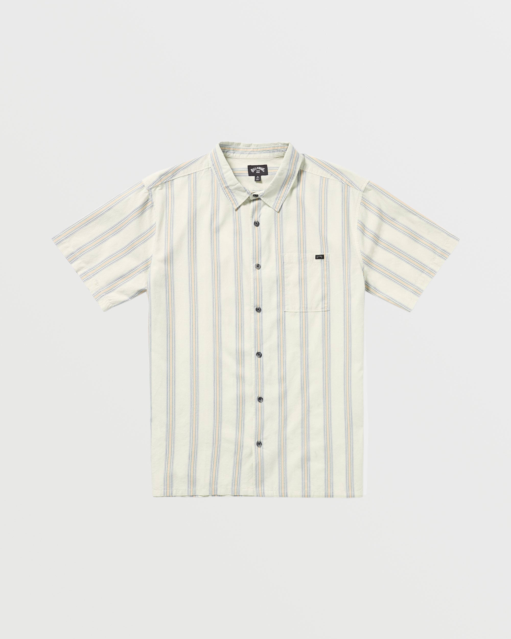 Sundays Jacquard Short Sleeve Shirt - Silver - Image 3
