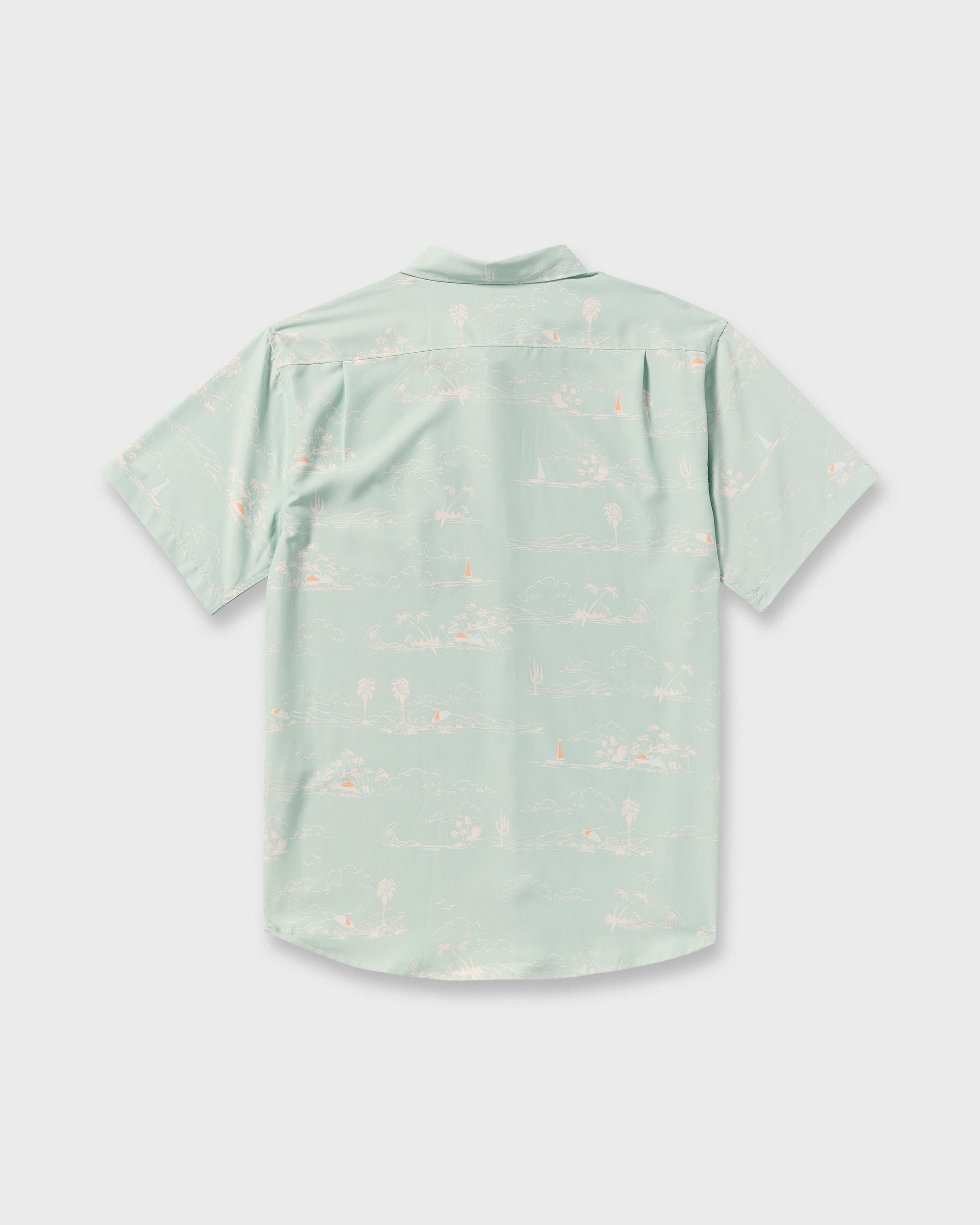 Sundays Lounge Short Sleeve Shirt - Green Ash - Image 7