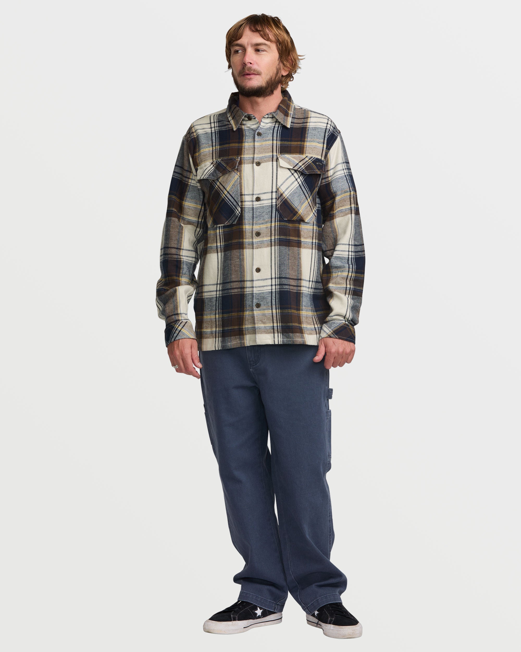 Bad Dog Flannel Shirt - Silver - Image 3