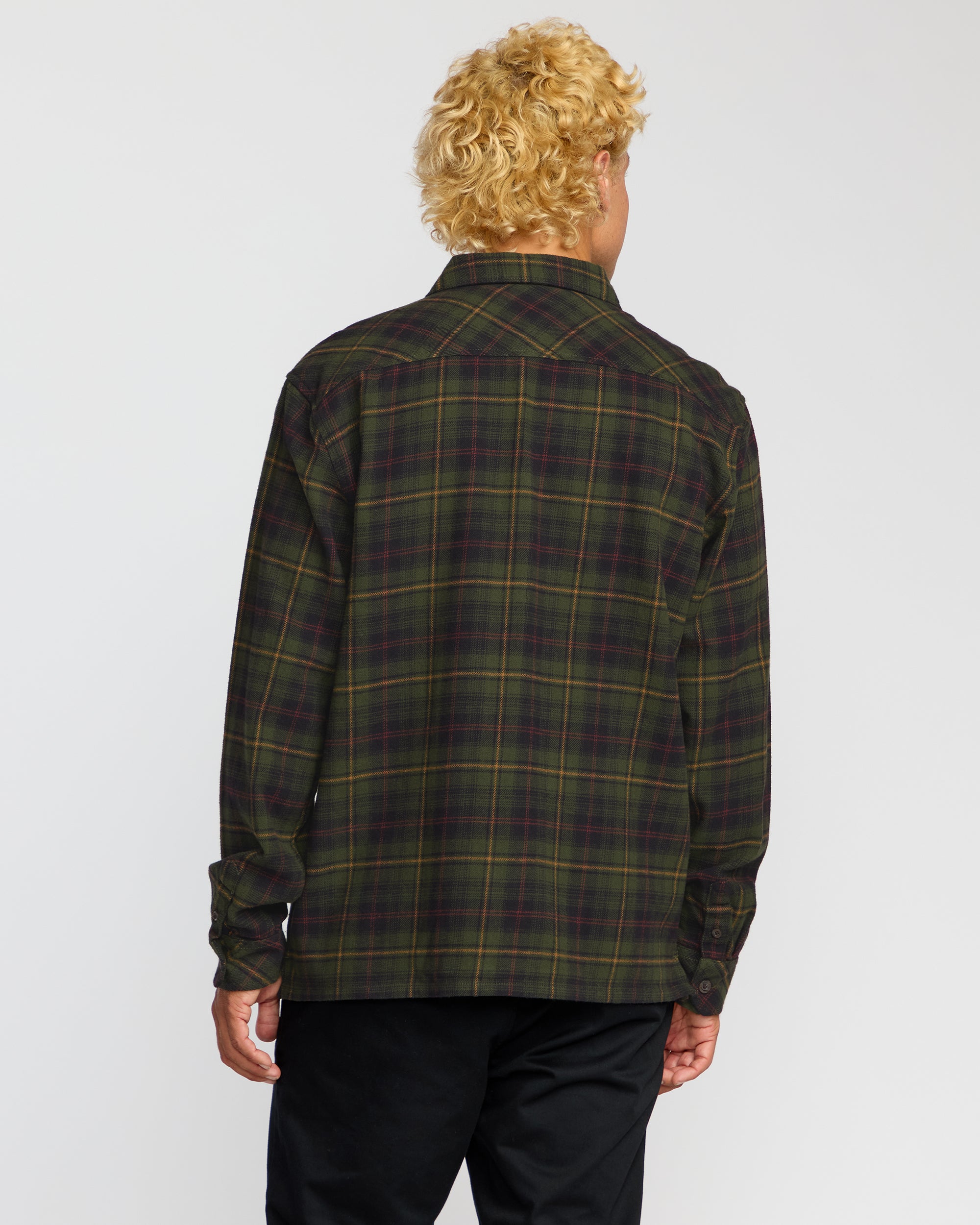 Offshore Flannel Shirt - Black - Image 5