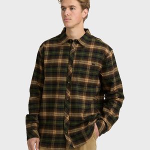 Coastline Long Sleeve Flannel Shirt - Forest