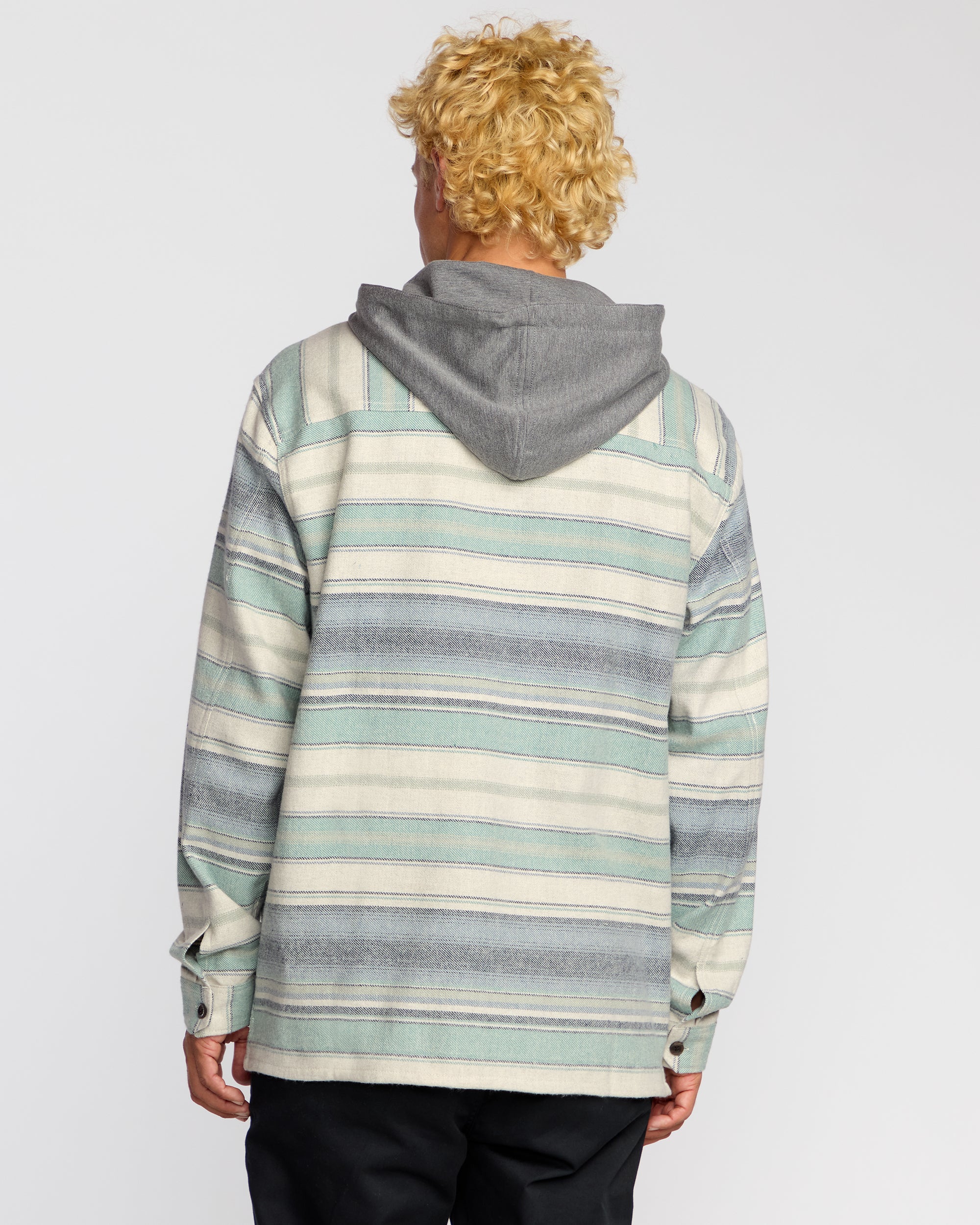Baja Long Sleeve Flannel Shirt - Oatmeal - Image 6
