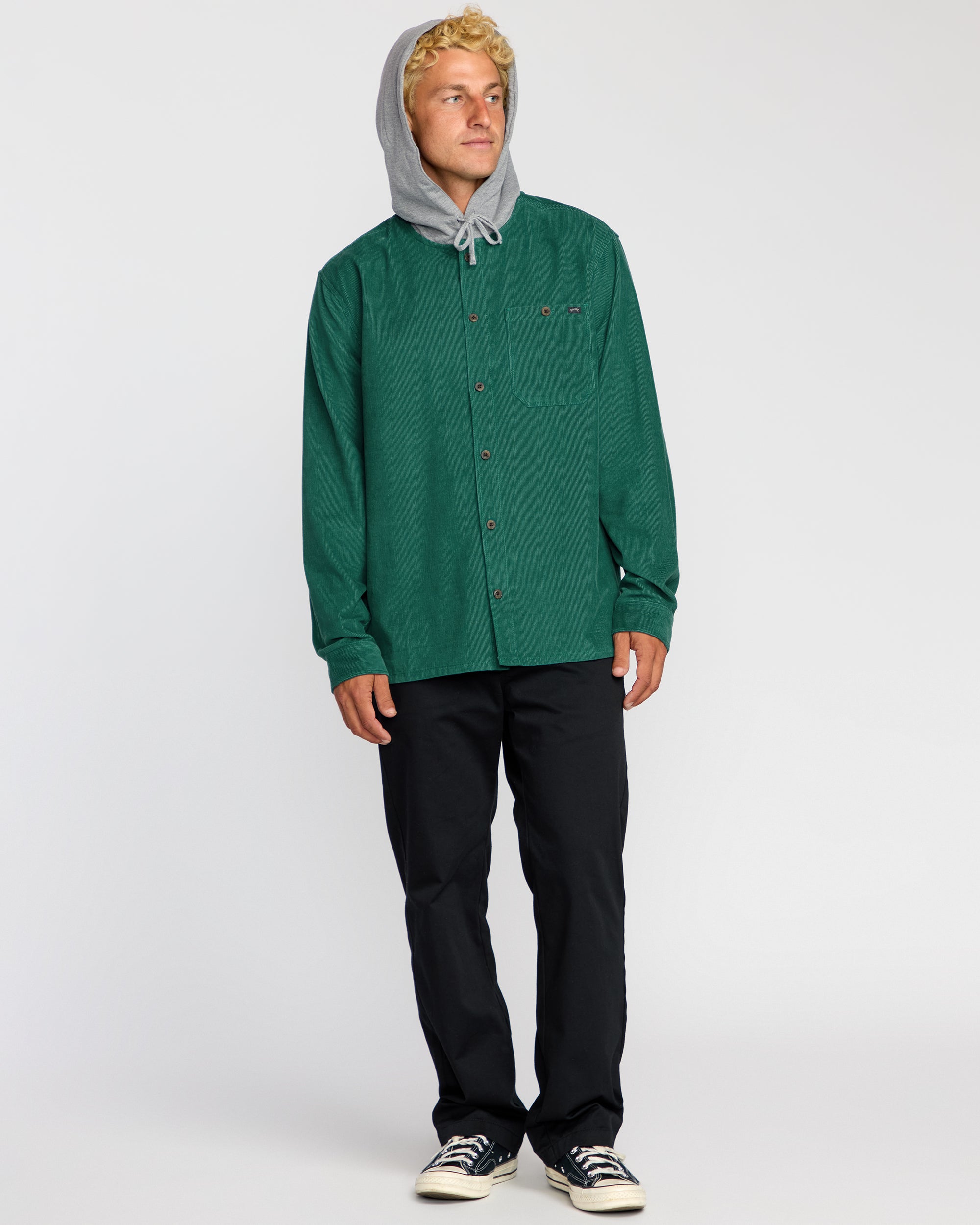 Baja Long Sleeve Flannel Shirt - Sage Green - Image 4