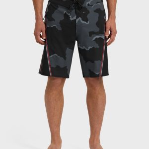 Straddie Airlite 20 Boardshorts - Black Camo