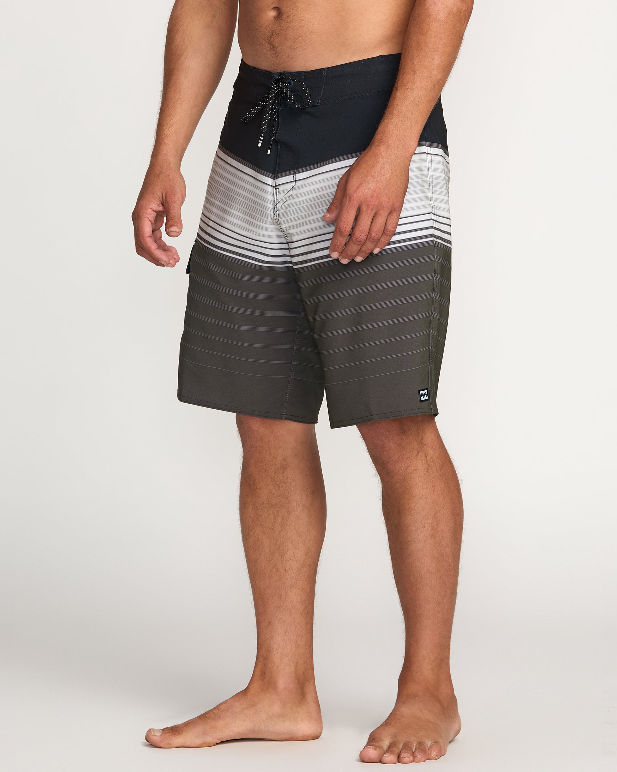 All Day Stripe Pro Performance 20 Boardshorts - Pewter - Image 7