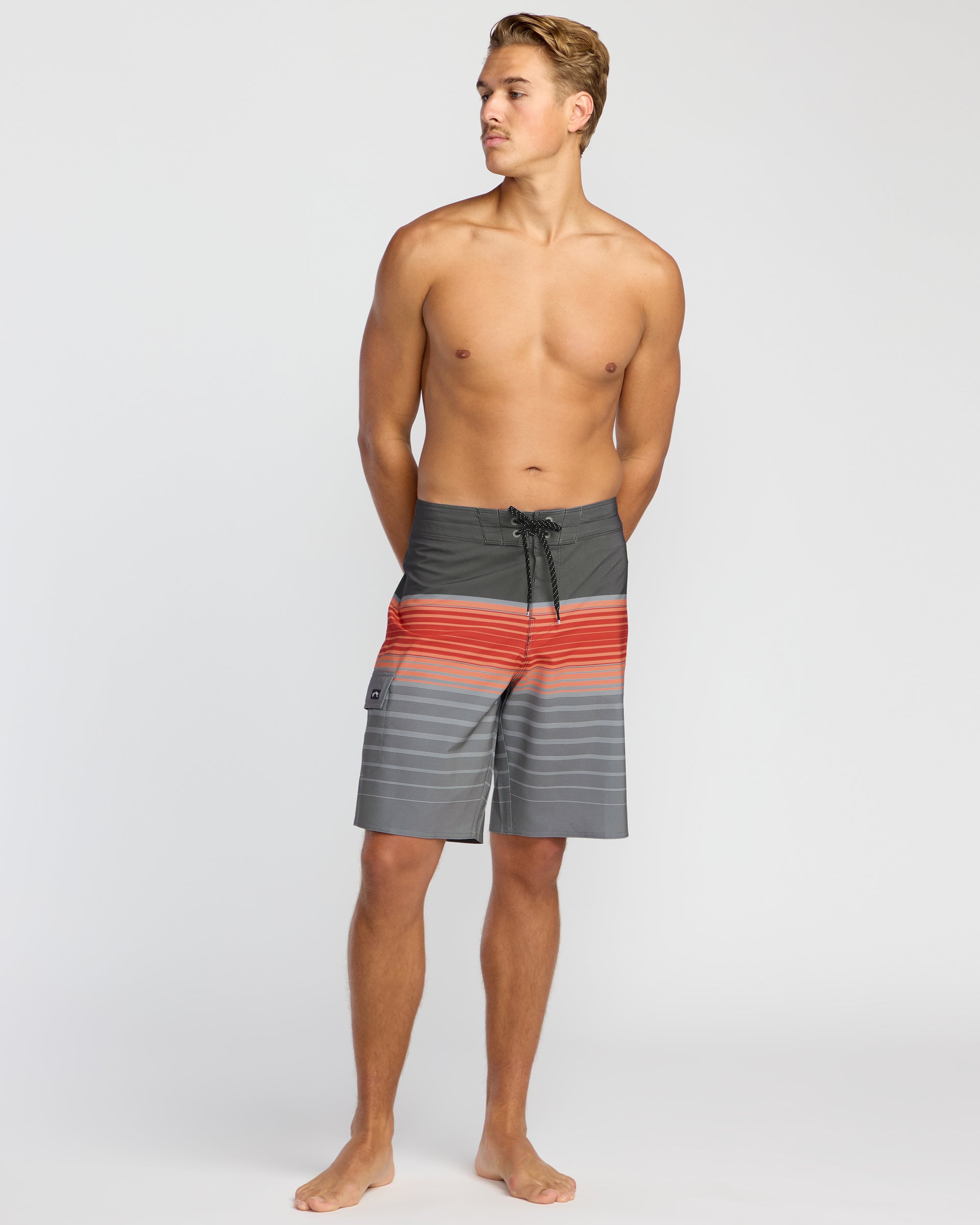 All Day Stripe Pro Performance 20 Boardshorts - Sunset - Image 5