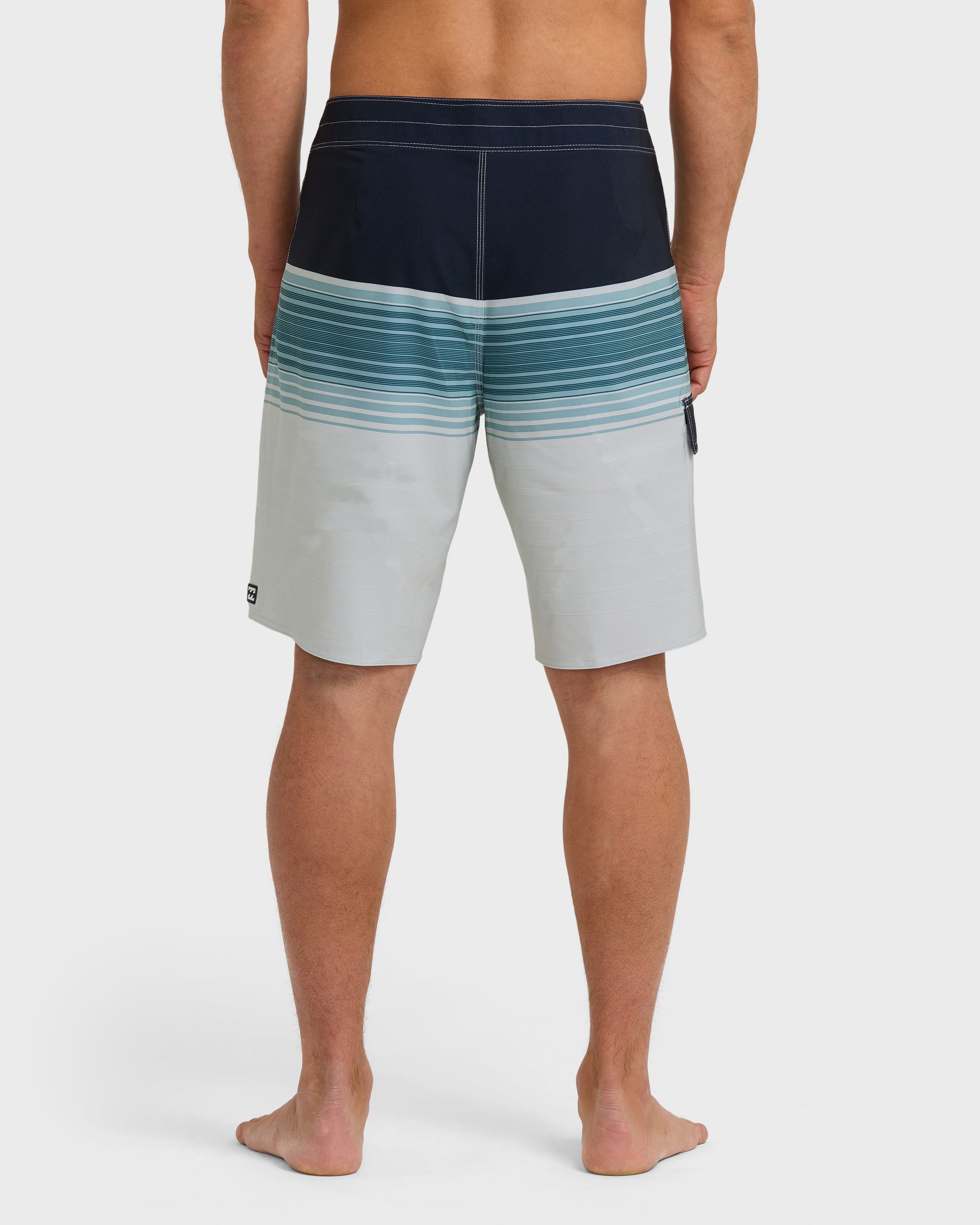 All Day Stripe Pro Performance 20 Boardshorts - Washed Blue - Image 2