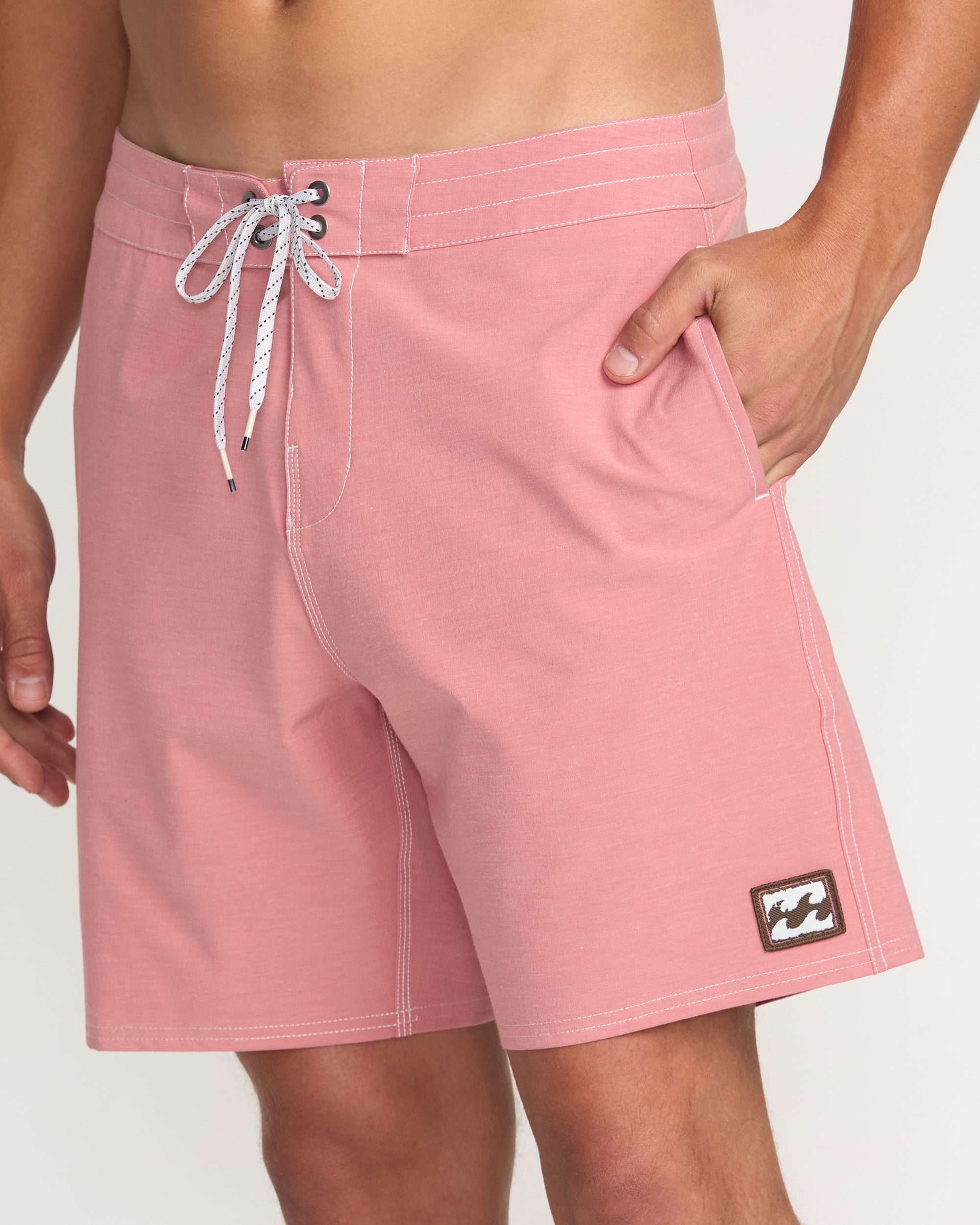 Every Other Day Lo Tide 18 Boardshorts - Dusty Rose - Image 8