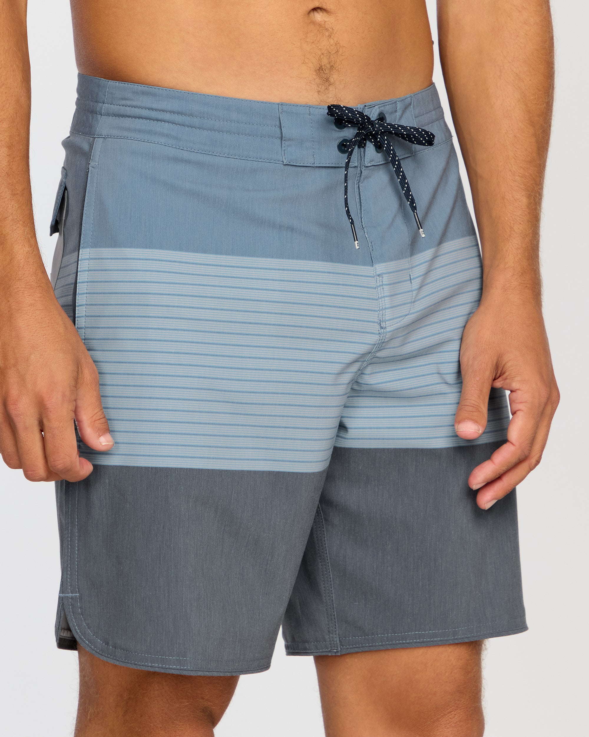 73 Lo Tide 18 Boardshorts - Steel Blue - Image 7
