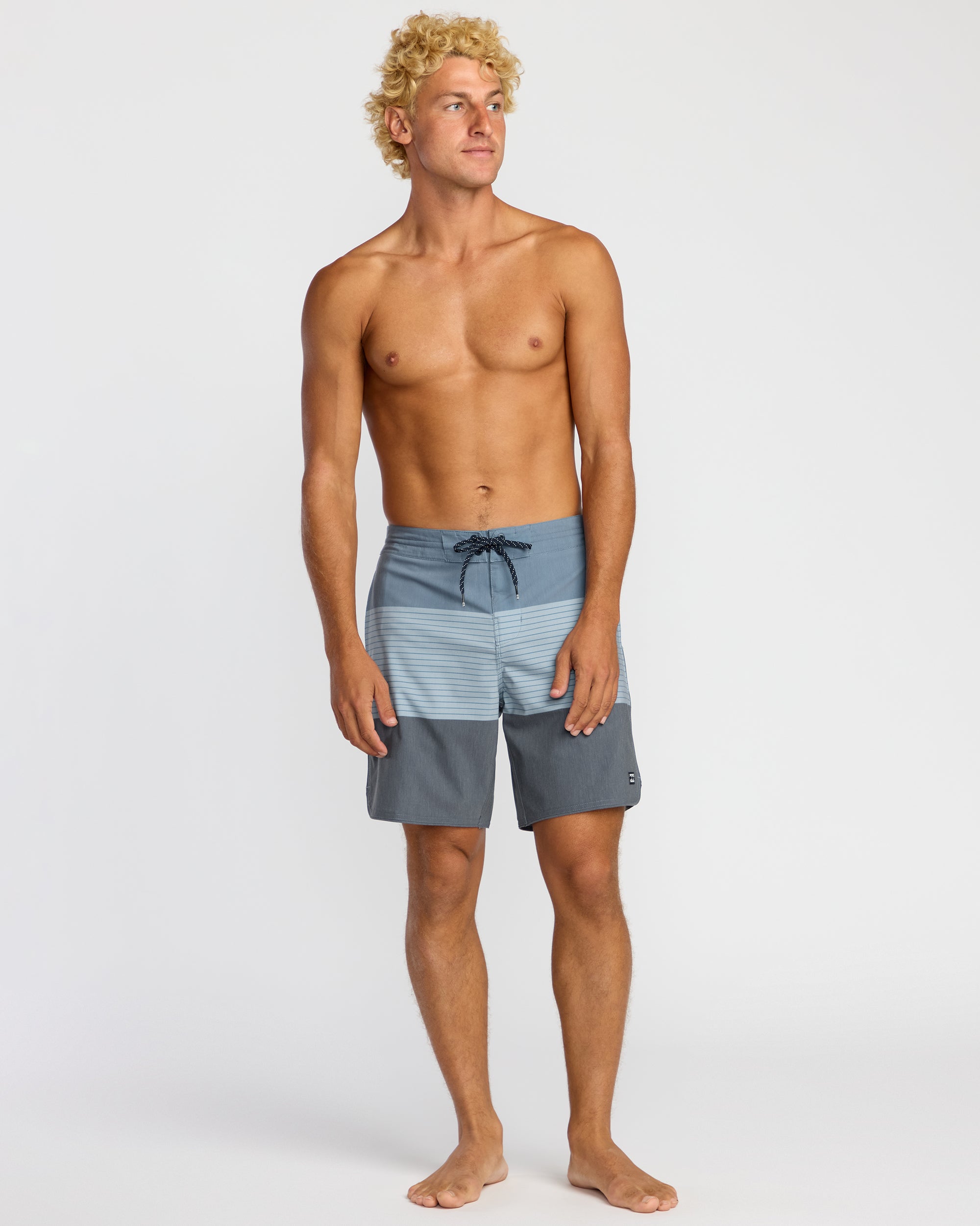 73 Lo Tide 18 Boardshorts - Steel Blue - Image 5