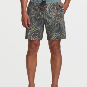 Good Times Lo Tide 18 Boardshorts - Dark Slate