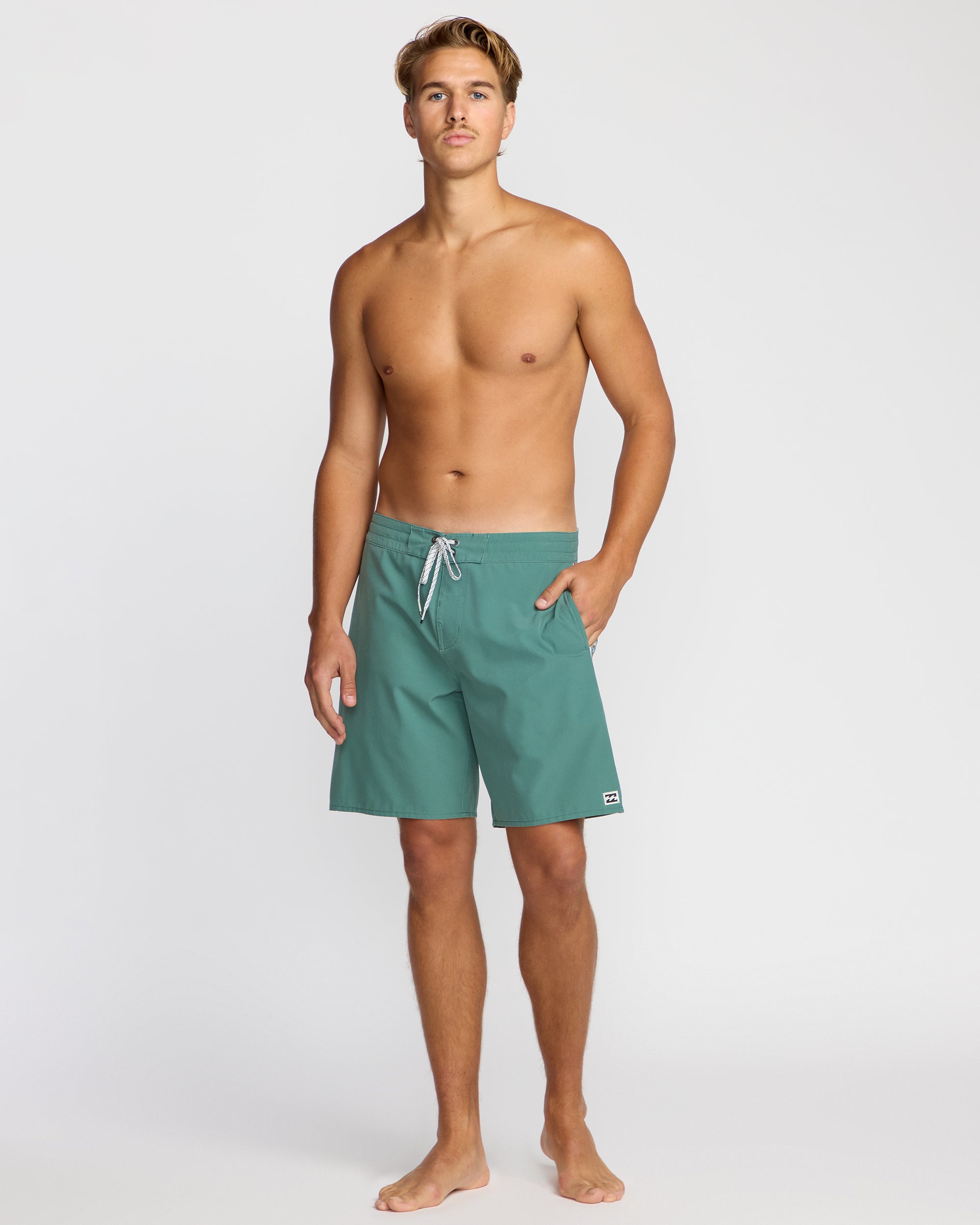 Wategos Lo Tide 19 Boardshorts - Sage Green - Image 5