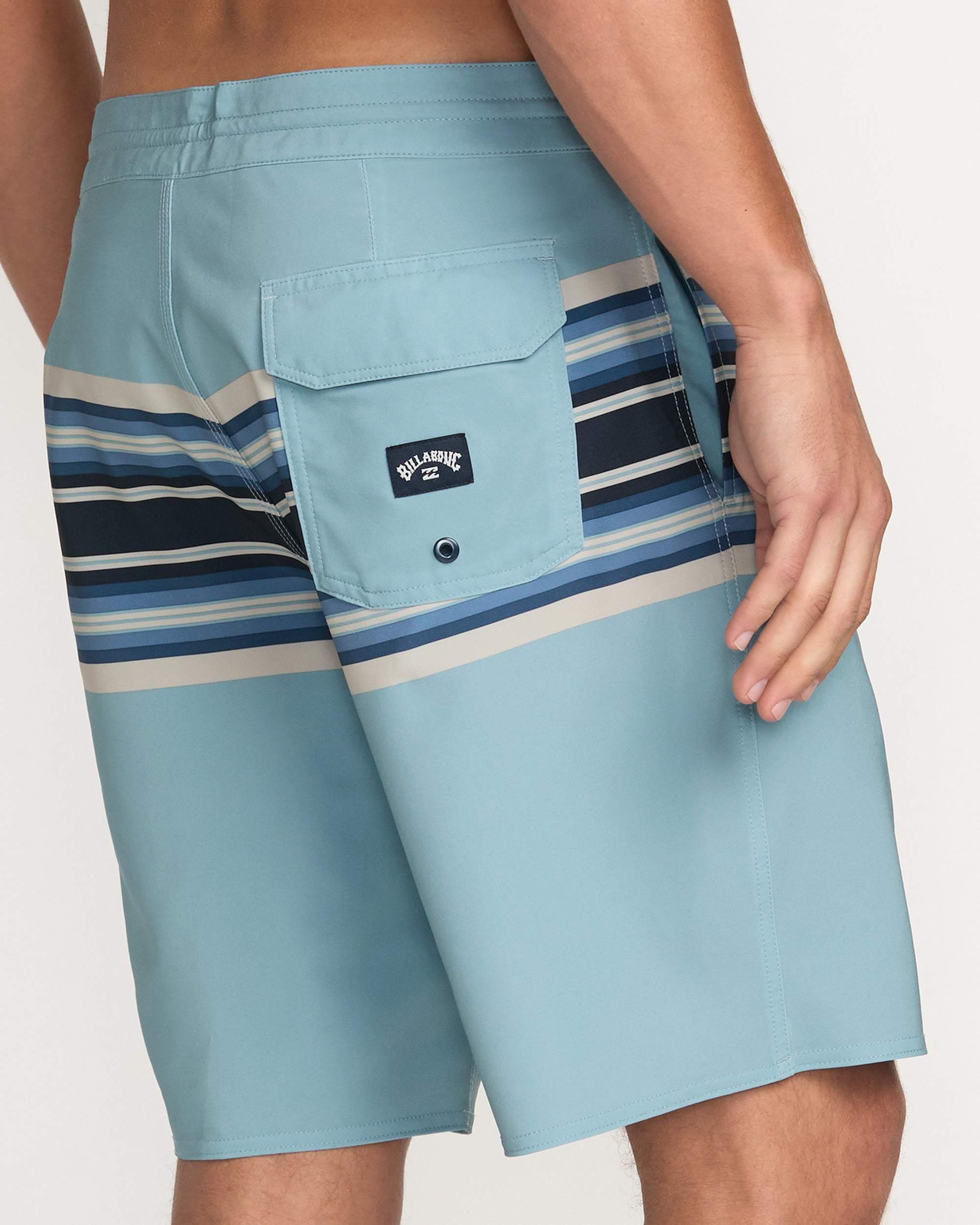 Spinner Lo Tide Boardshorts - Washed Blue - Image 8