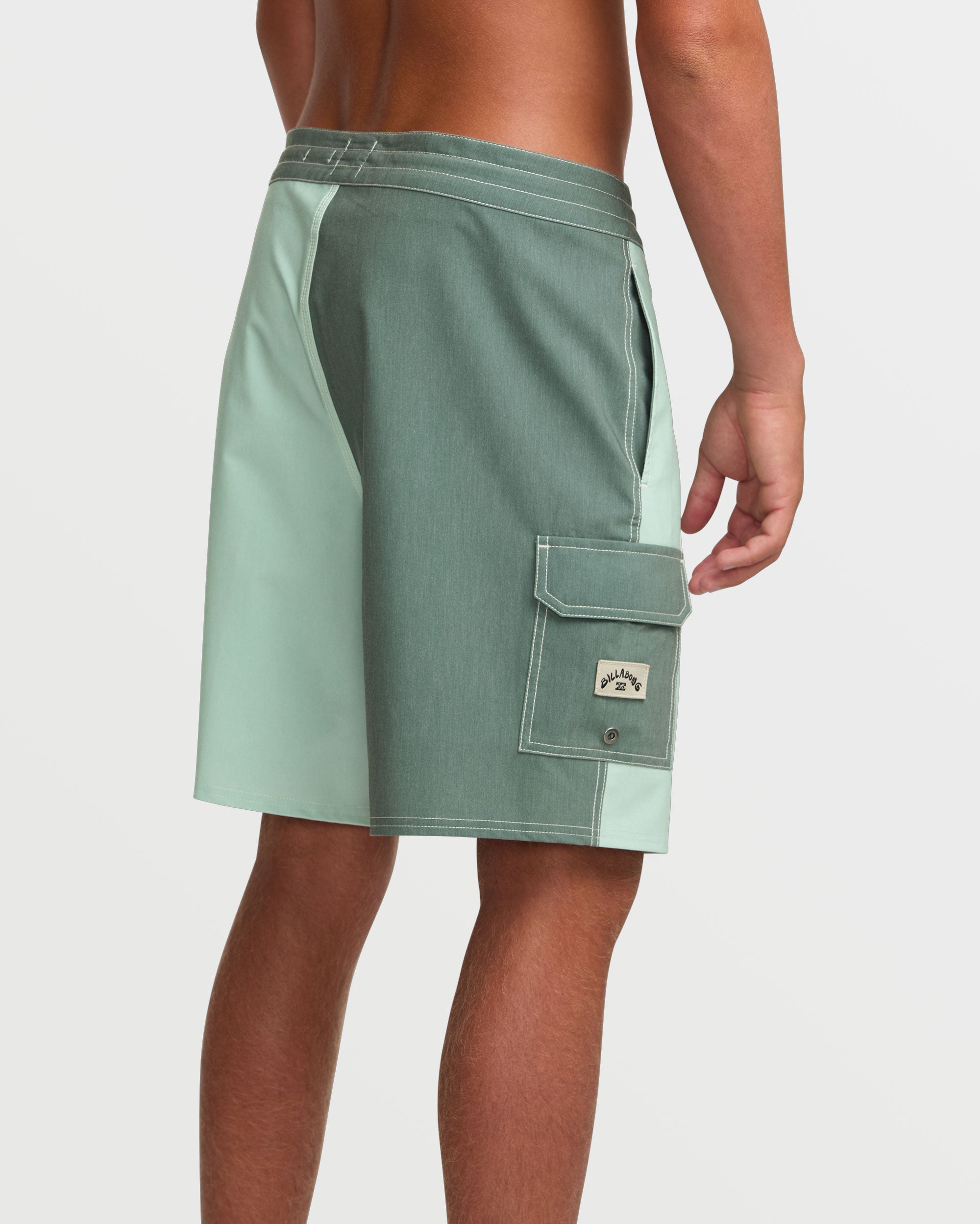 Sunshine Lo Tide 19 Boardshorts - Green Tea - Image 9