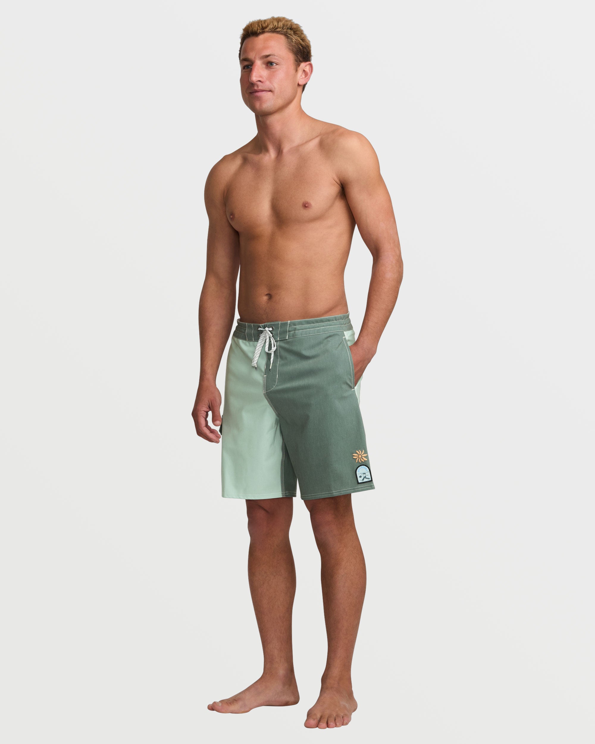 Sunshine Lo Tide 19 Boardshorts - Green Tea - Image 6