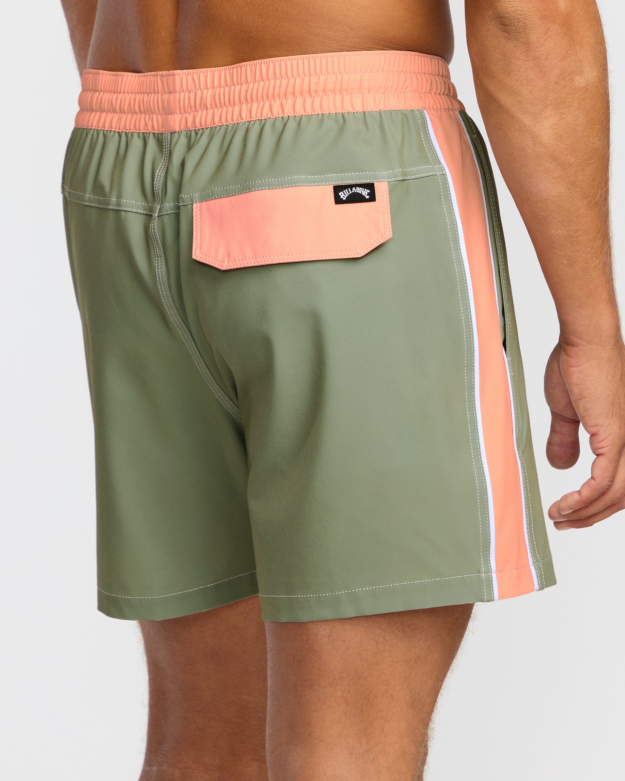 Dbah Panel Laybacks Swim Trunk - Green Ash - Image 6