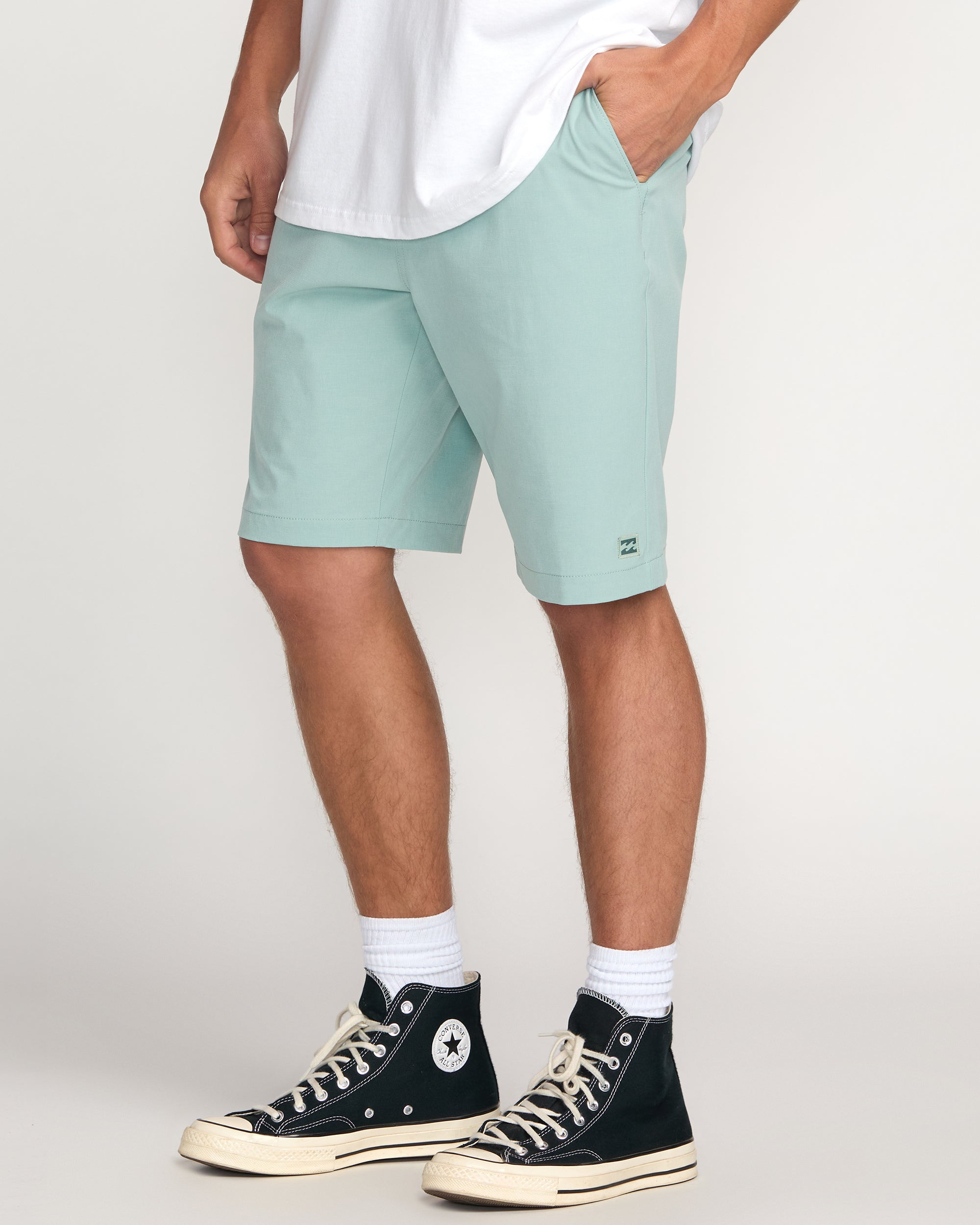 Crossfire Submersible 21 Hybrid Shorts - Seafoam - Image 6
