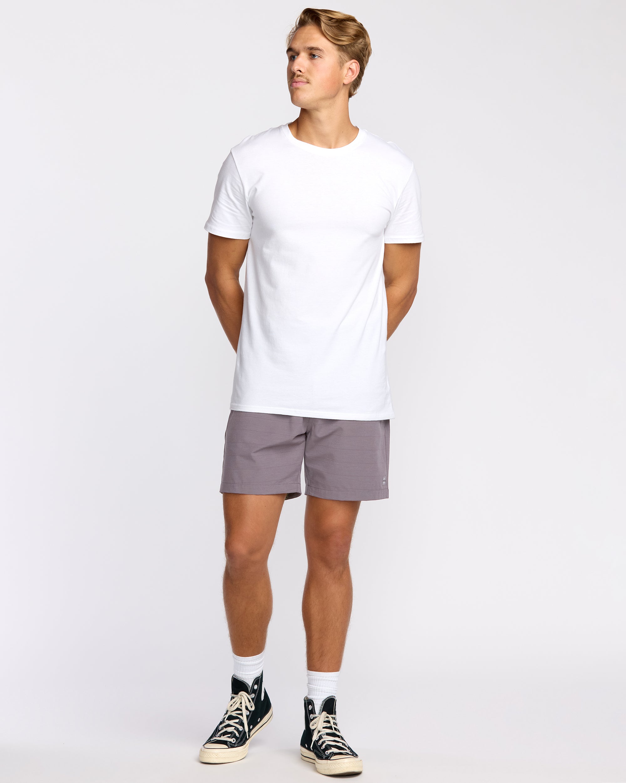 Crossfire Submersible 17 Hybrid Shorts - Purple Ash - Image 4