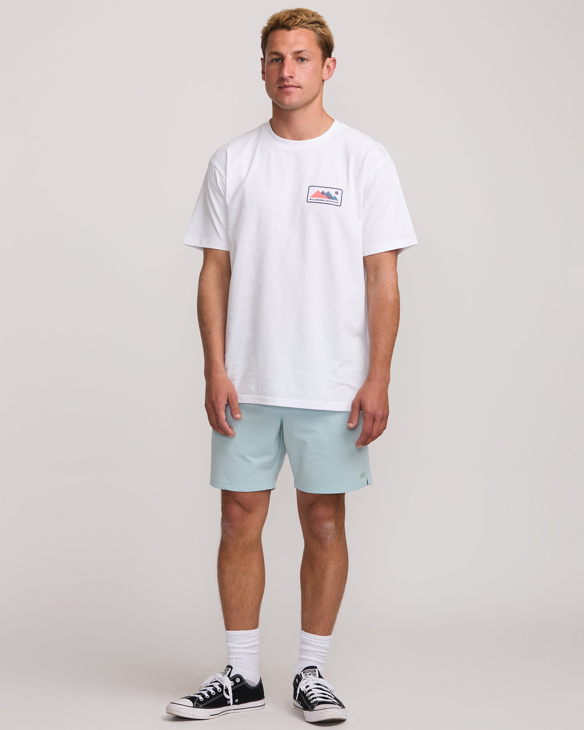 Surftrek Transit Elastic 17 Hybrid Shorts - Dusty Blue - Image 5