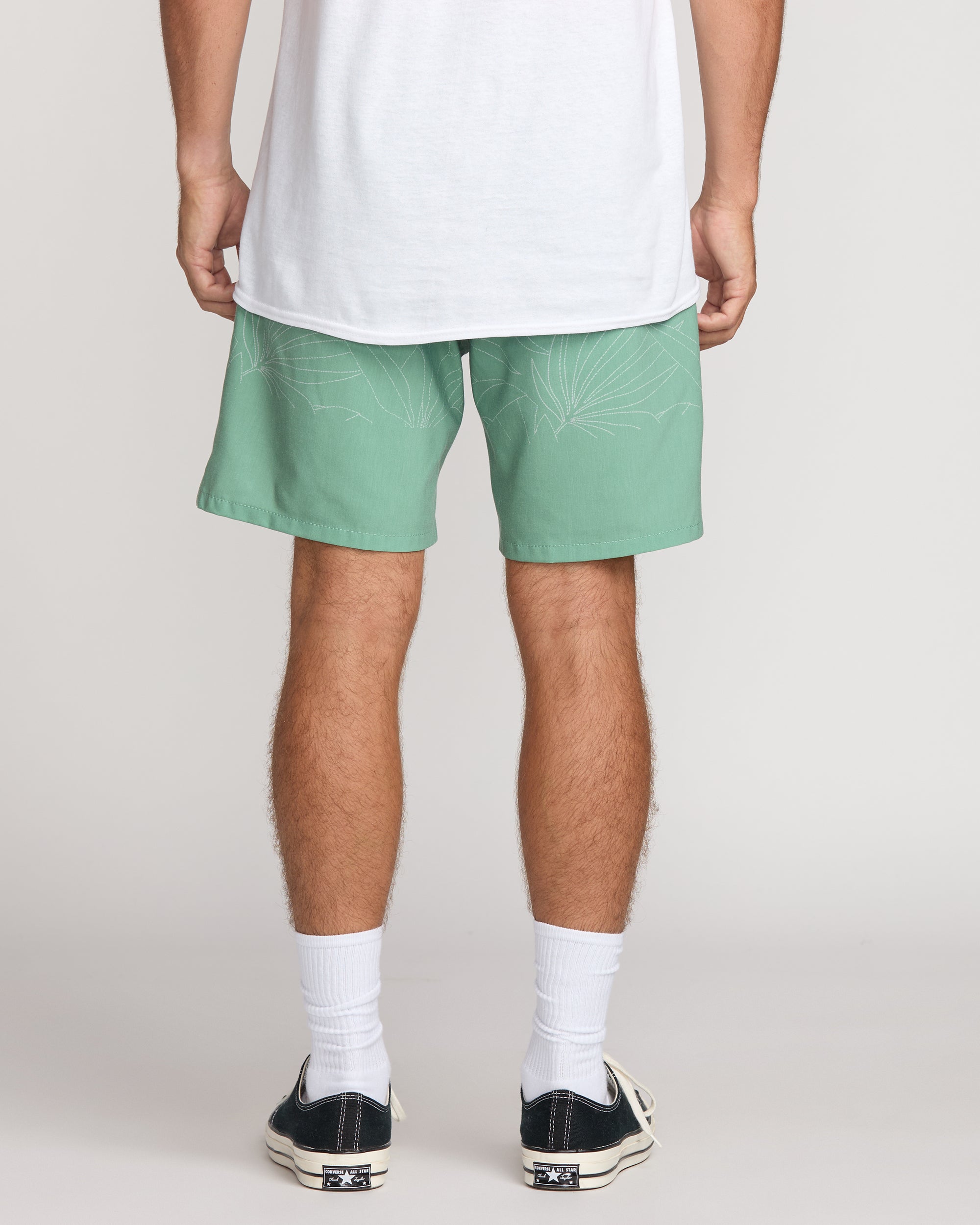 Surftrek Transit Elastic 17 Hybrid Shorts - Mist Green - Image 2
