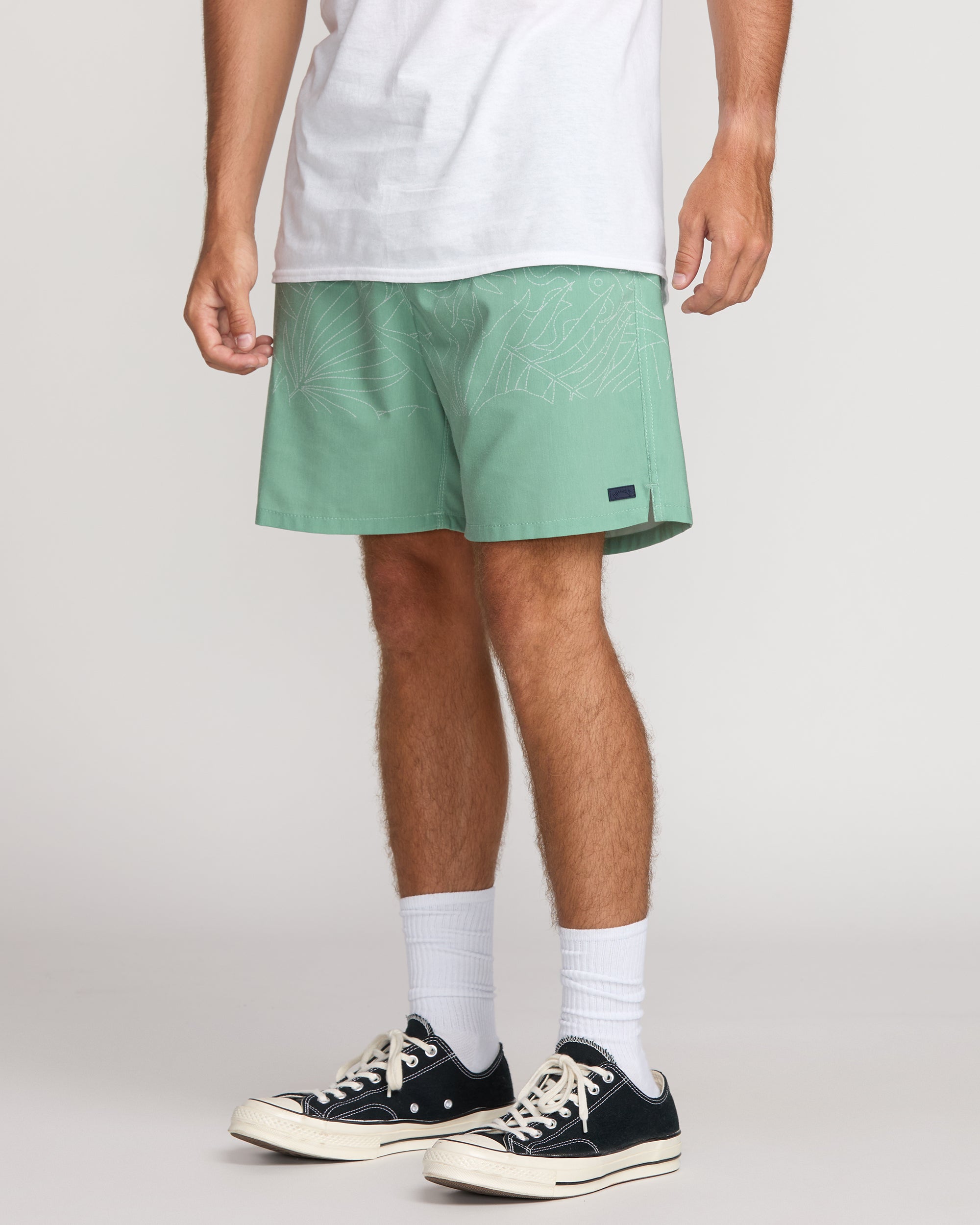 Surftrek Transit Elastic 17 Hybrid Shorts - Mist Green - Image 6
