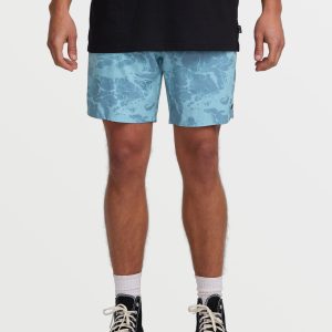 Surftrek Perforated Elastic 17 Hybrid Shorts - Glacier Blue