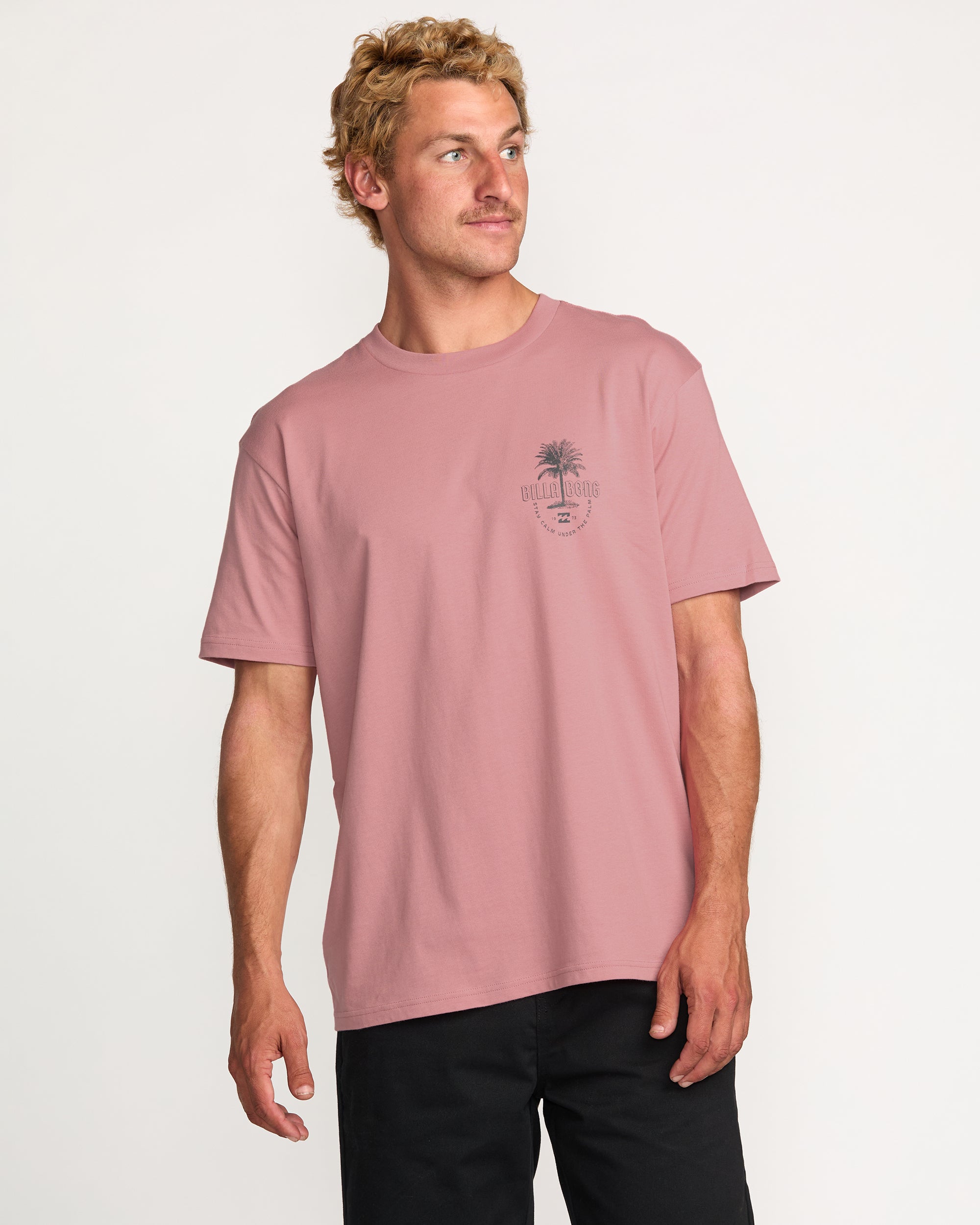 Calm Palm Premium Tee - Dusty Pink