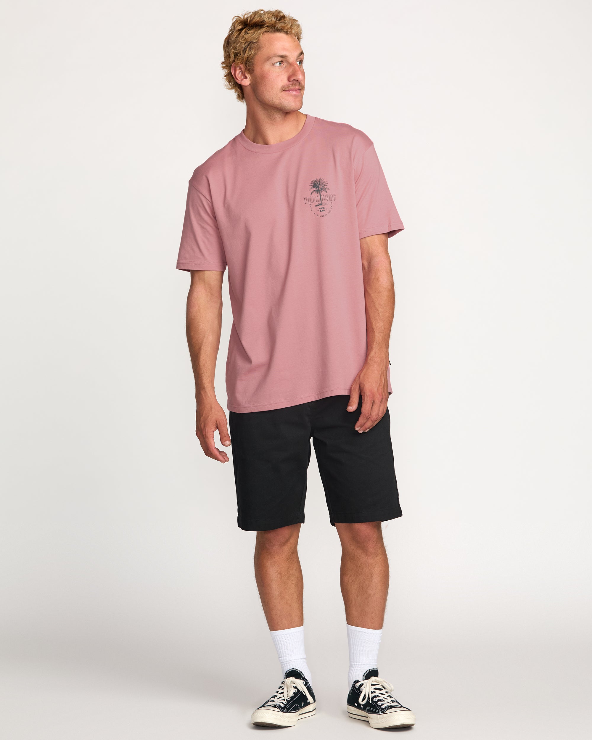 Calm Palm Premium Tee - Dusty Pink - Image 5