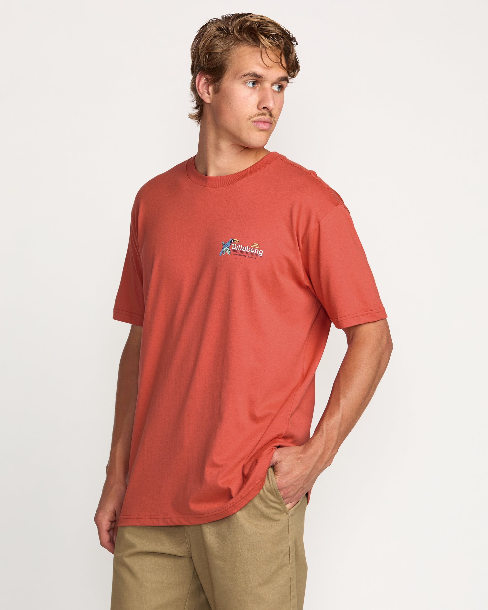 Lounge Premium Tee - Washed Red - Image 6