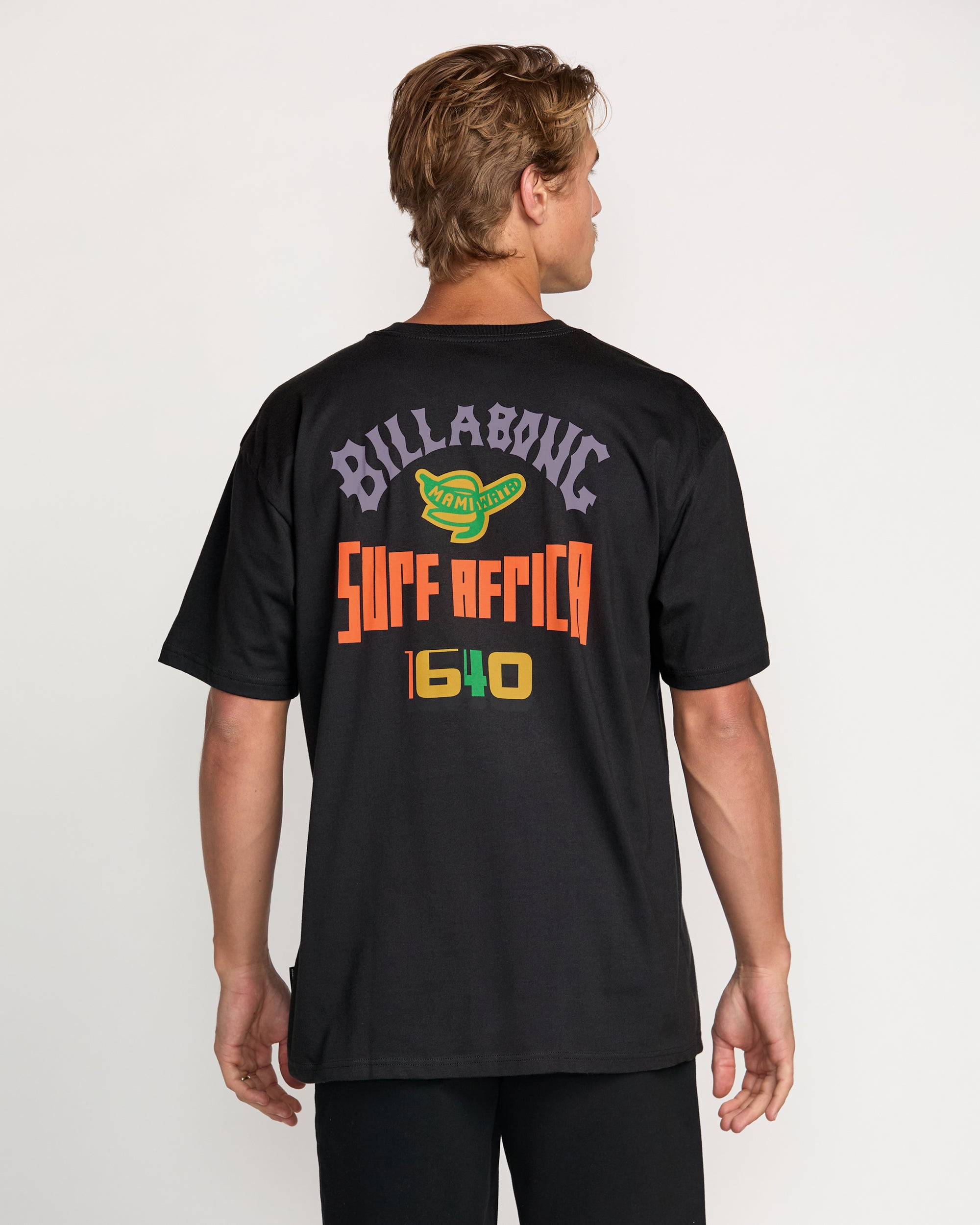 Billabong x Mami Wata Surf Africa Regular Tee - Washed Black - Image 5