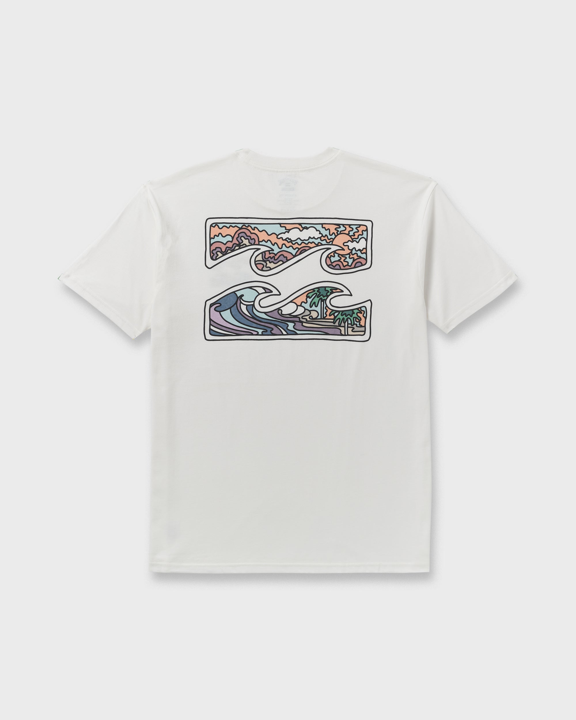Crayon Wave Premium Short Sleeve T-Shirt - Off White - Image 7