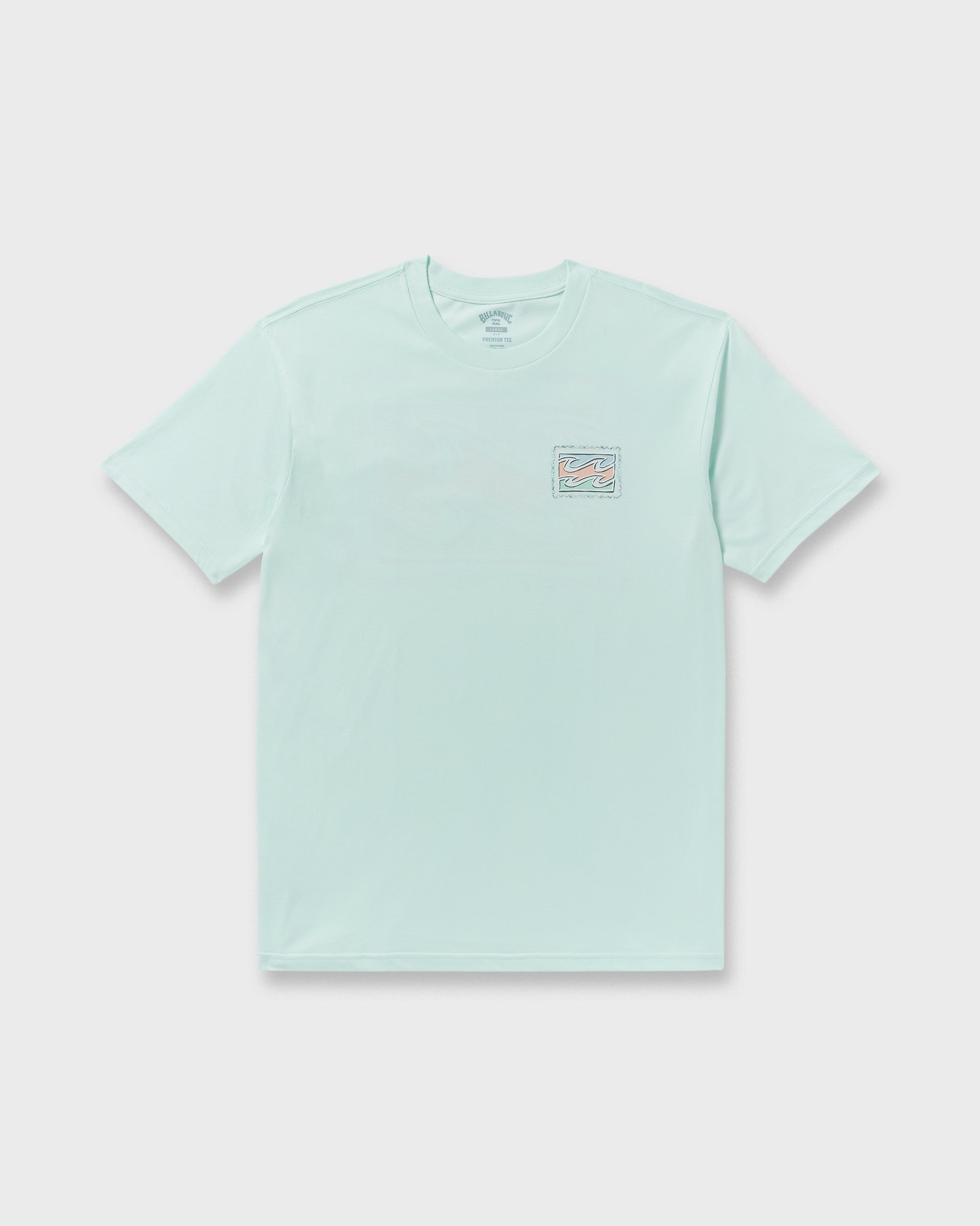 Crayon Wave Premium Short Sleeve T-Shirt - Sea Glass - Image 6