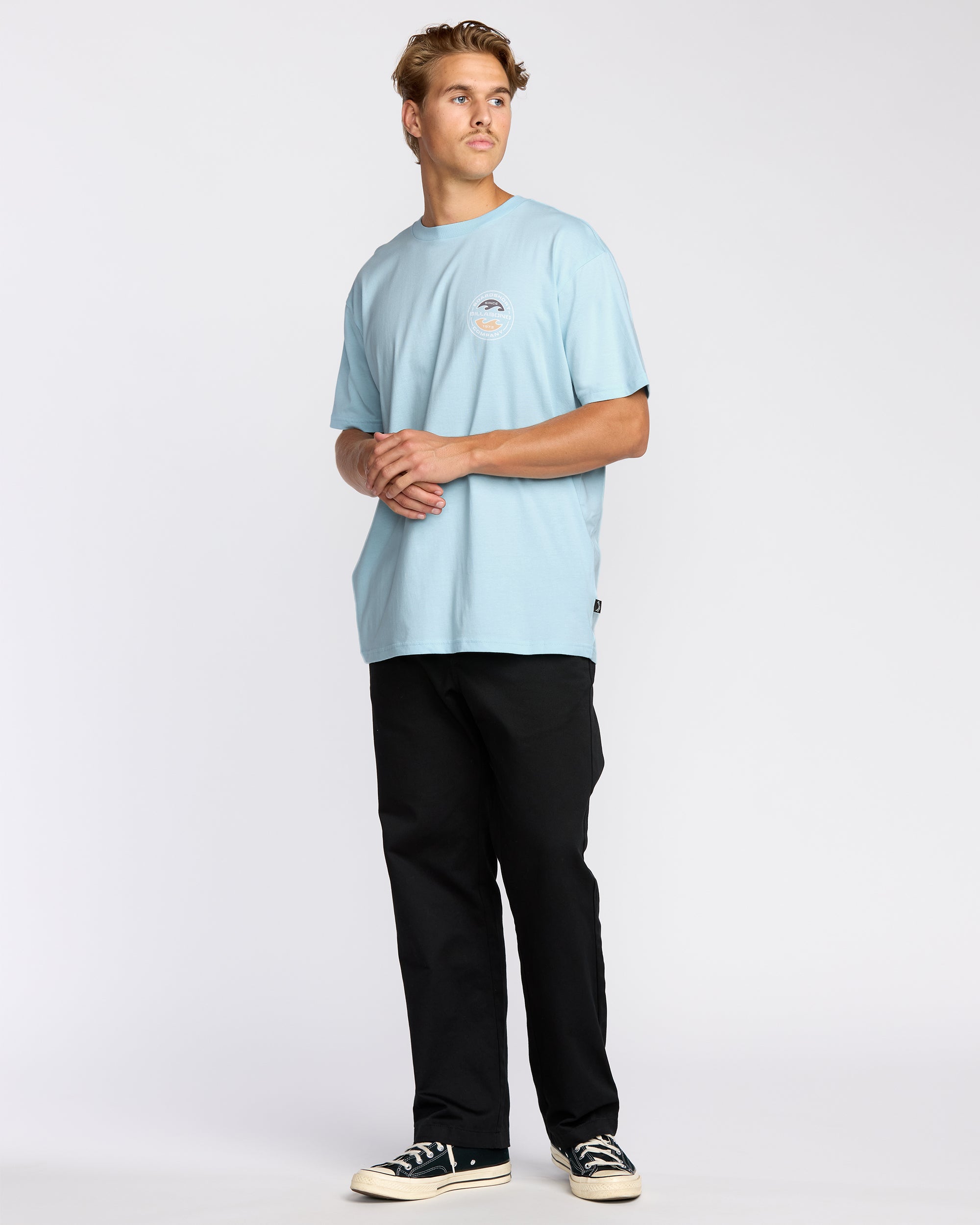 Hollow Premium Short Sleeve T-Shirt - Coastal Blue - Image 4