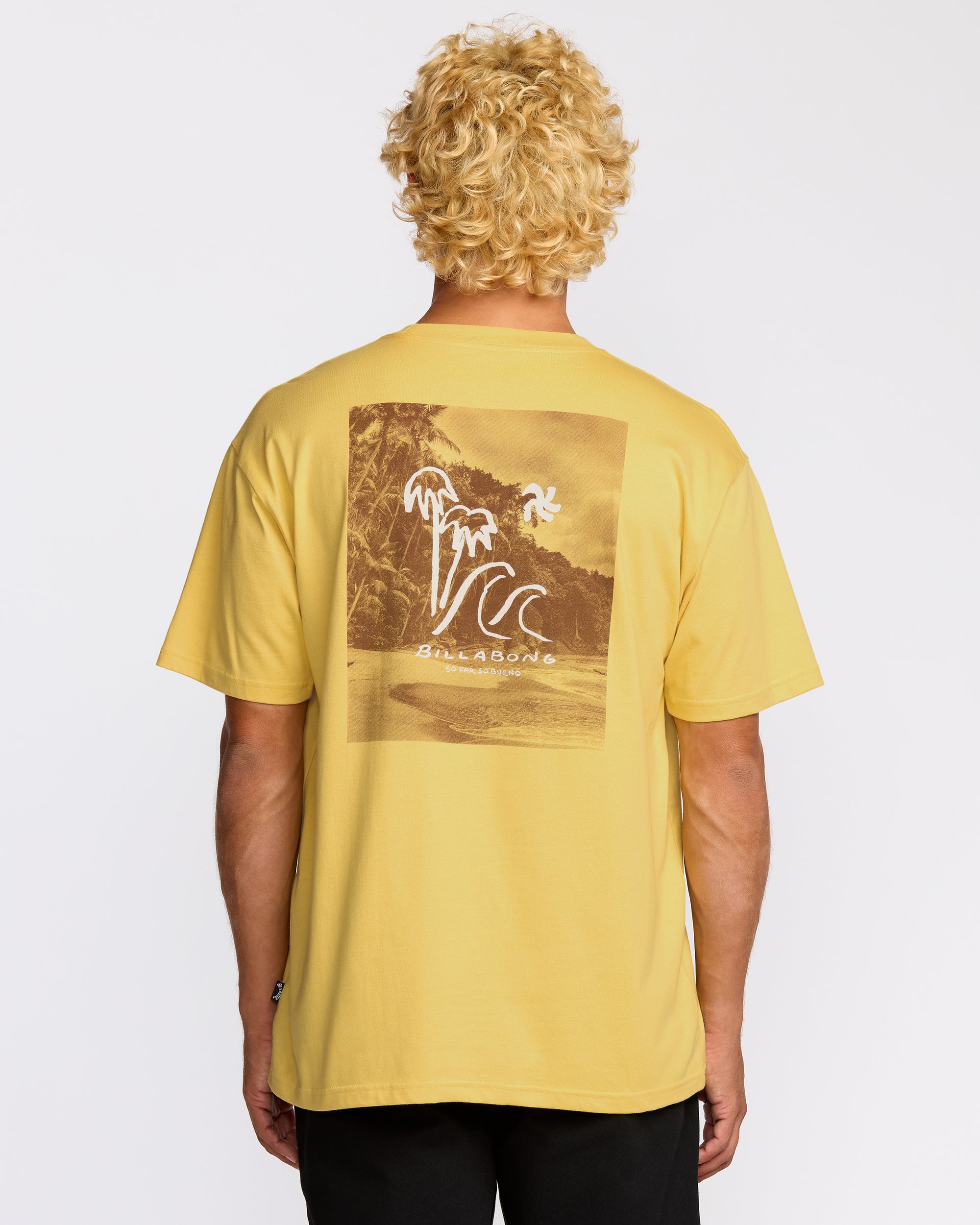 So Far Regular Short Sleeve T-Shirt - Dust Yellow - Image 3