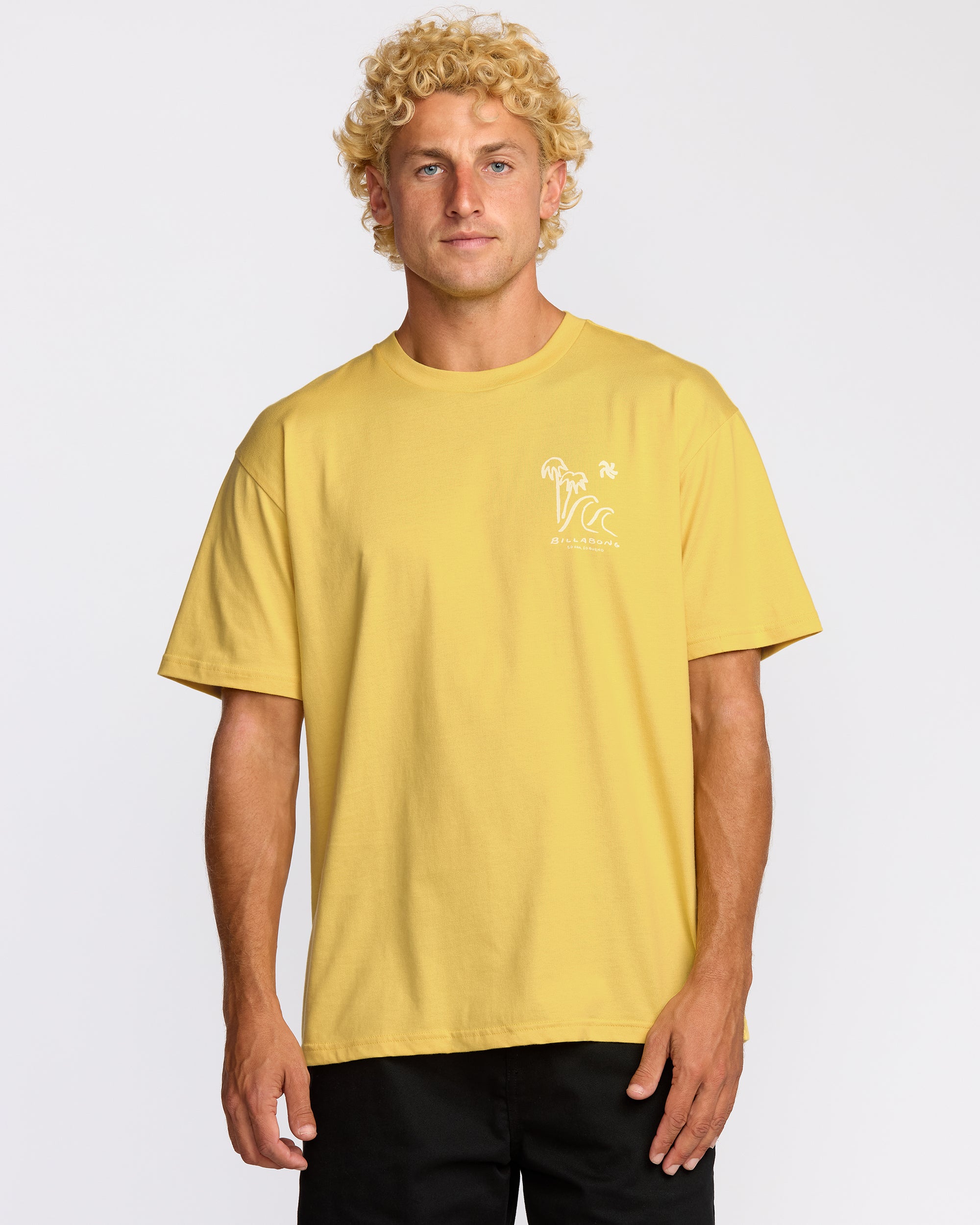 So Far Regular Short Sleeve T-Shirt - Dust Yellow - Image 2