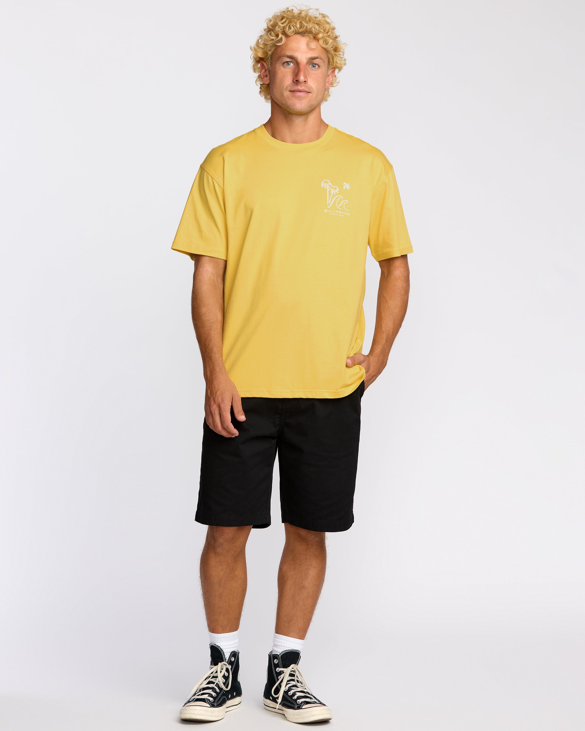 So Far Regular Short Sleeve T-Shirt - Dust Yellow - Image 5