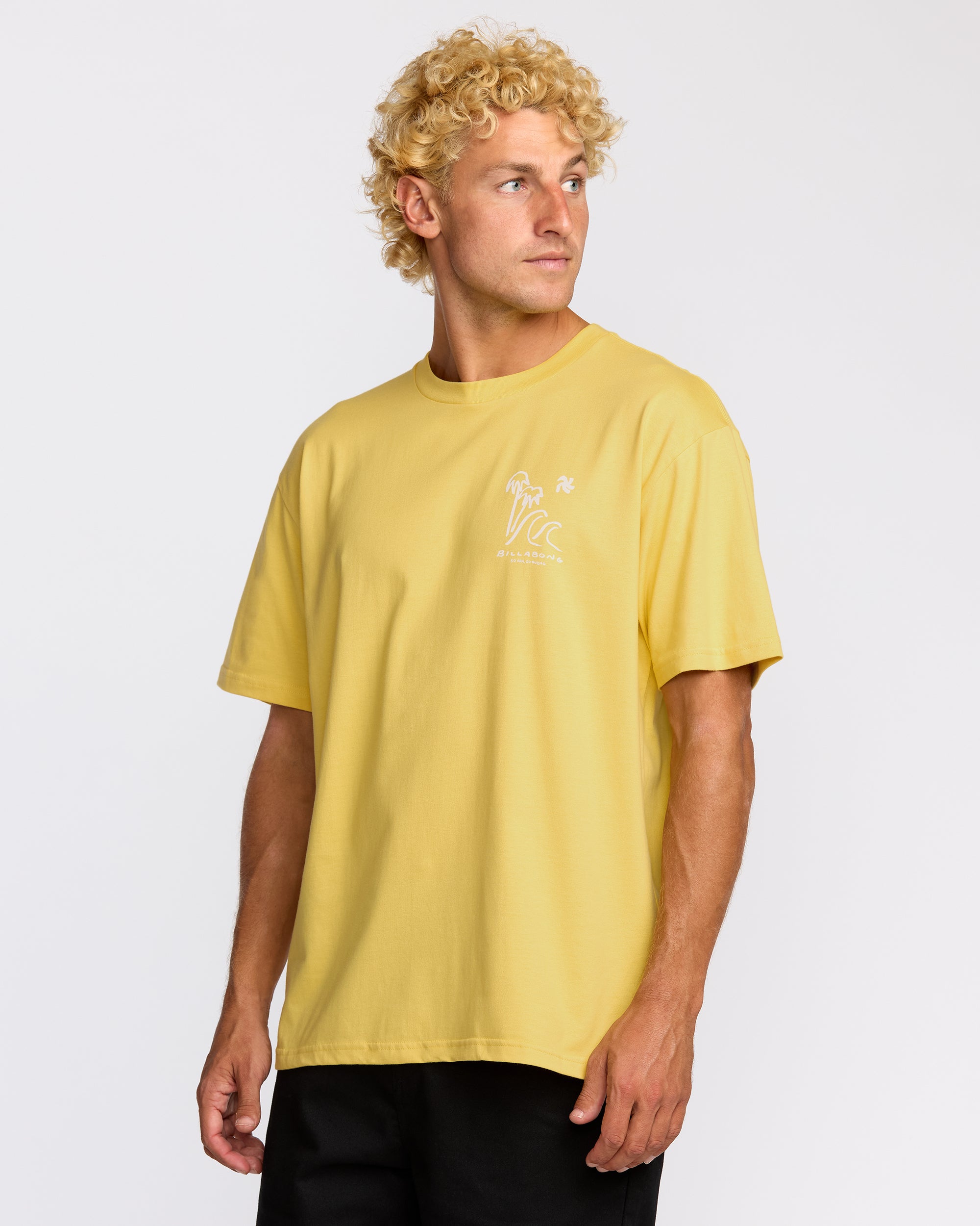 So Far Regular Short Sleeve T-Shirt - Dust Yellow - Image 4