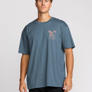 So Far Regular Short Sleeve T-Shirt - Steel Blue
