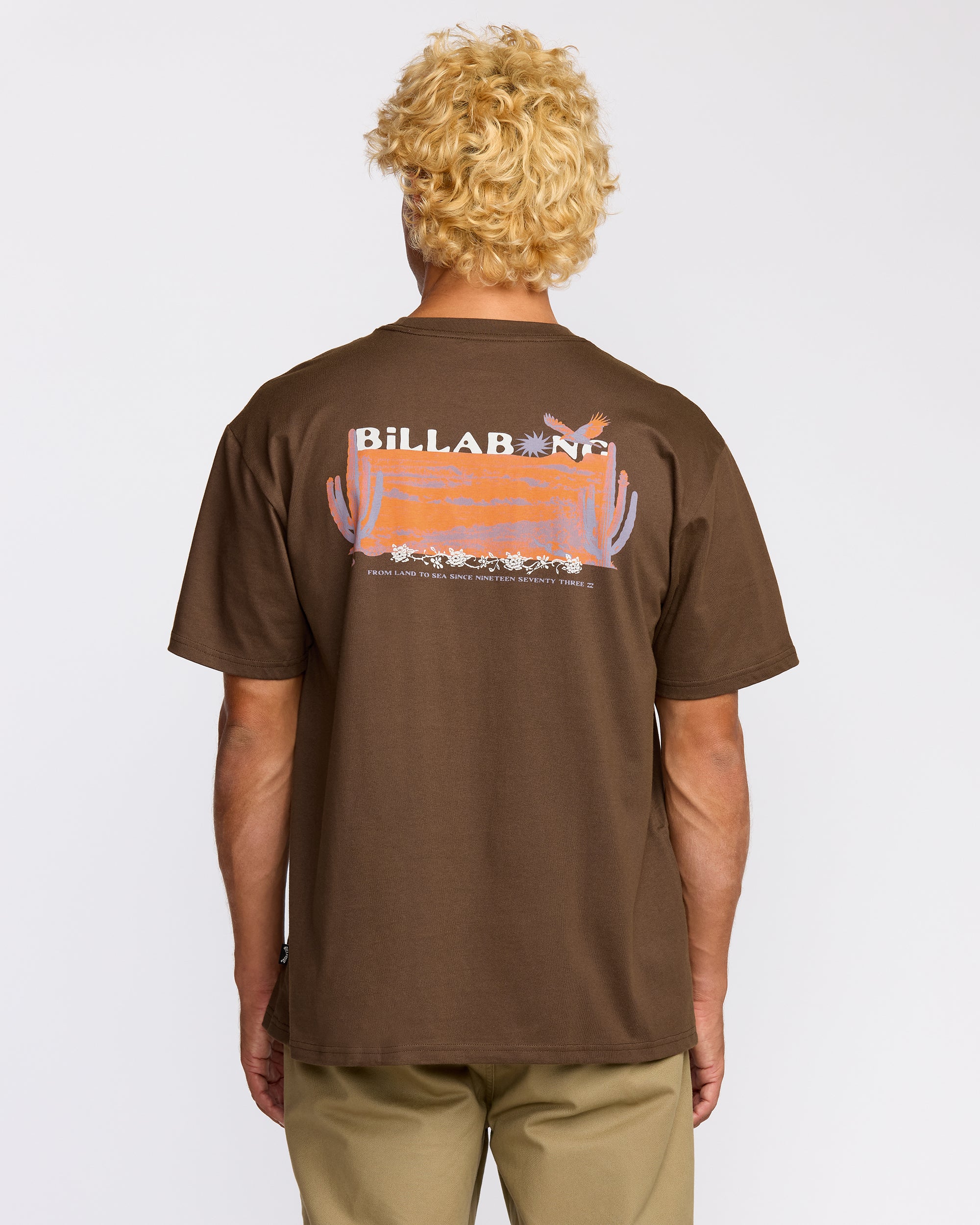 Land To Sea Regular Short Sleeve T-Shirt - Rustic Brown - Image 2